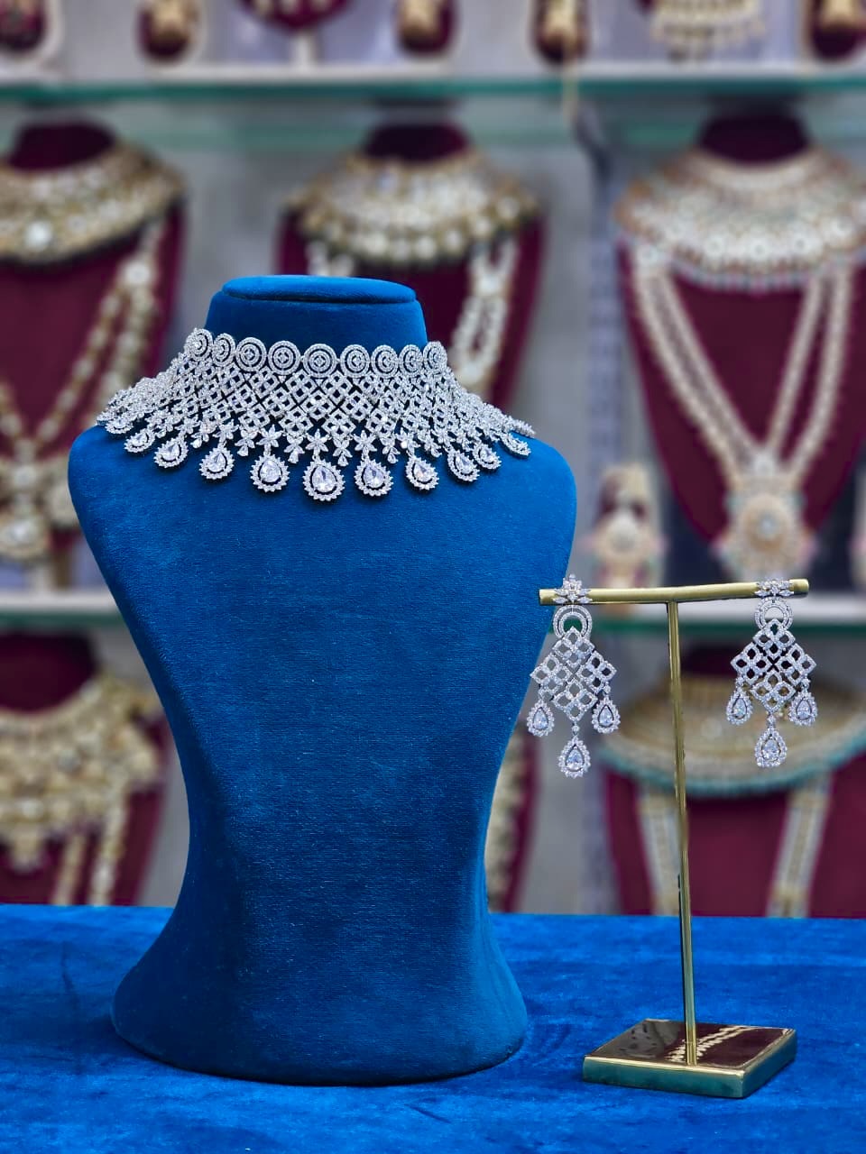 Rhodium AD Bridal Set