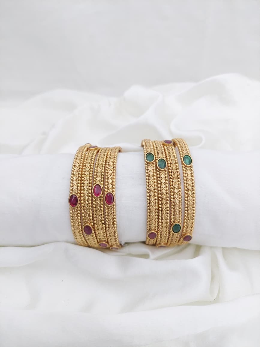 Antique Bangles 4 Pair