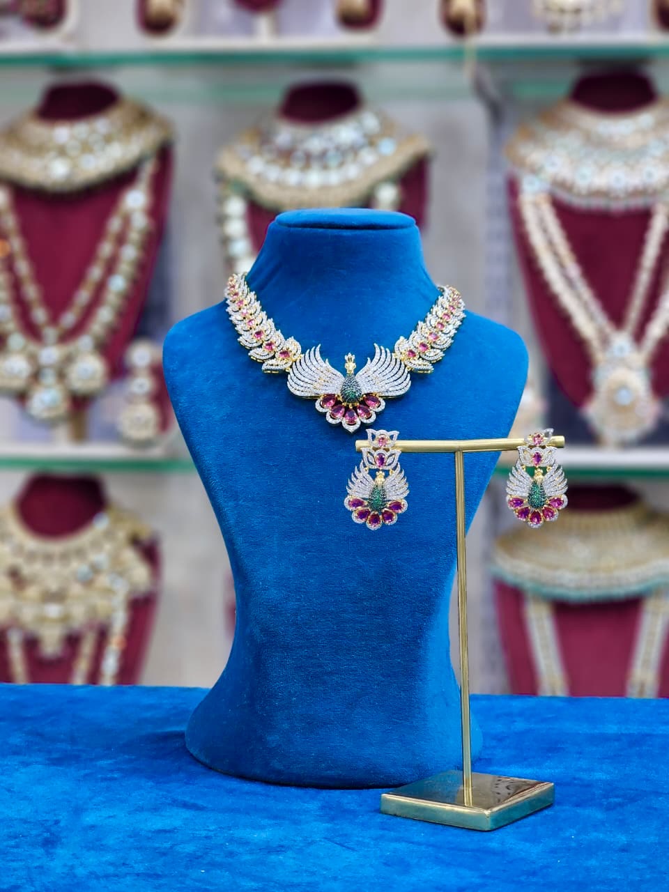 Golden AD Short Necklace