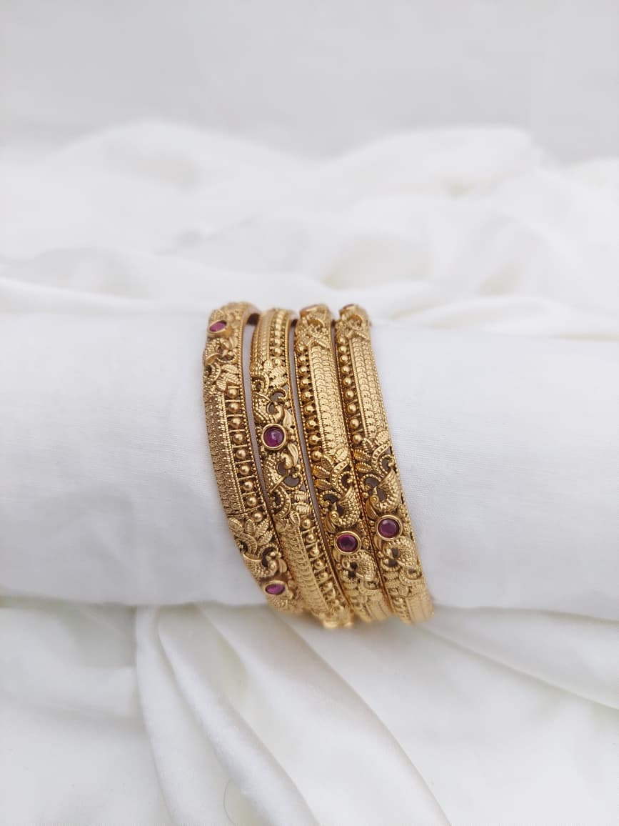 Antique Bangles 4 Pair