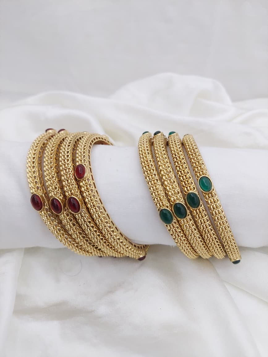 Antique Bangles 4 Pair