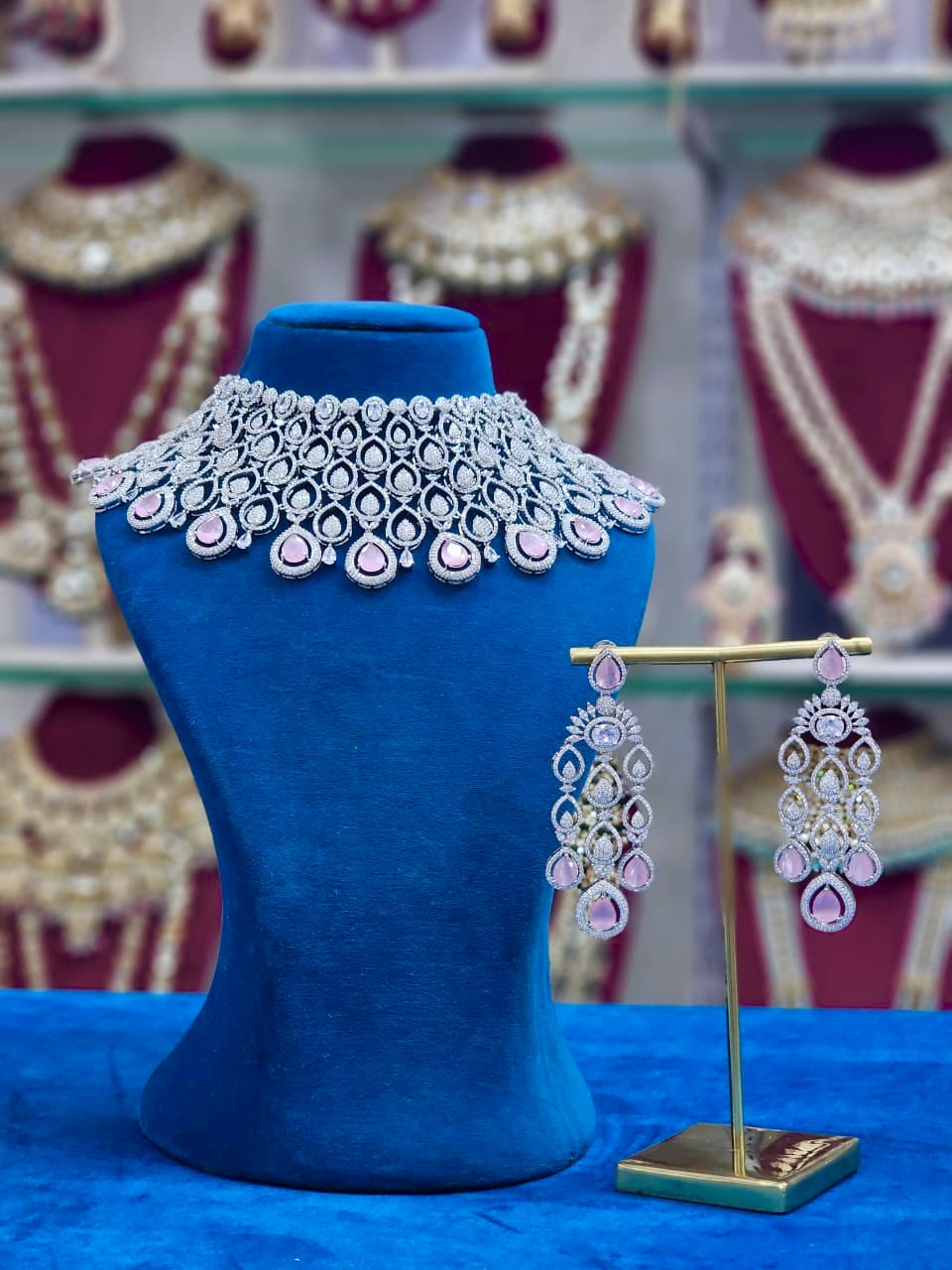 Rhodium AD Bridal Set