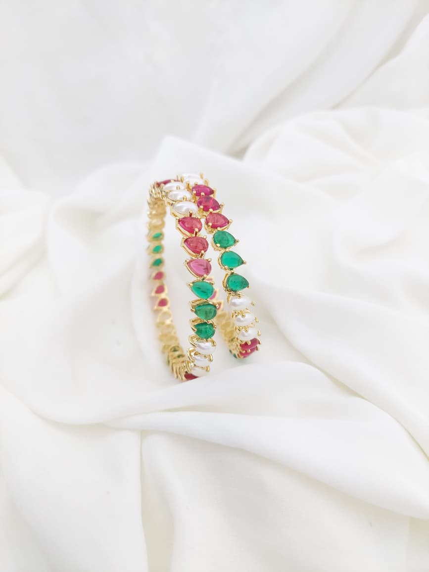 Jadau Bangle 2 Pair