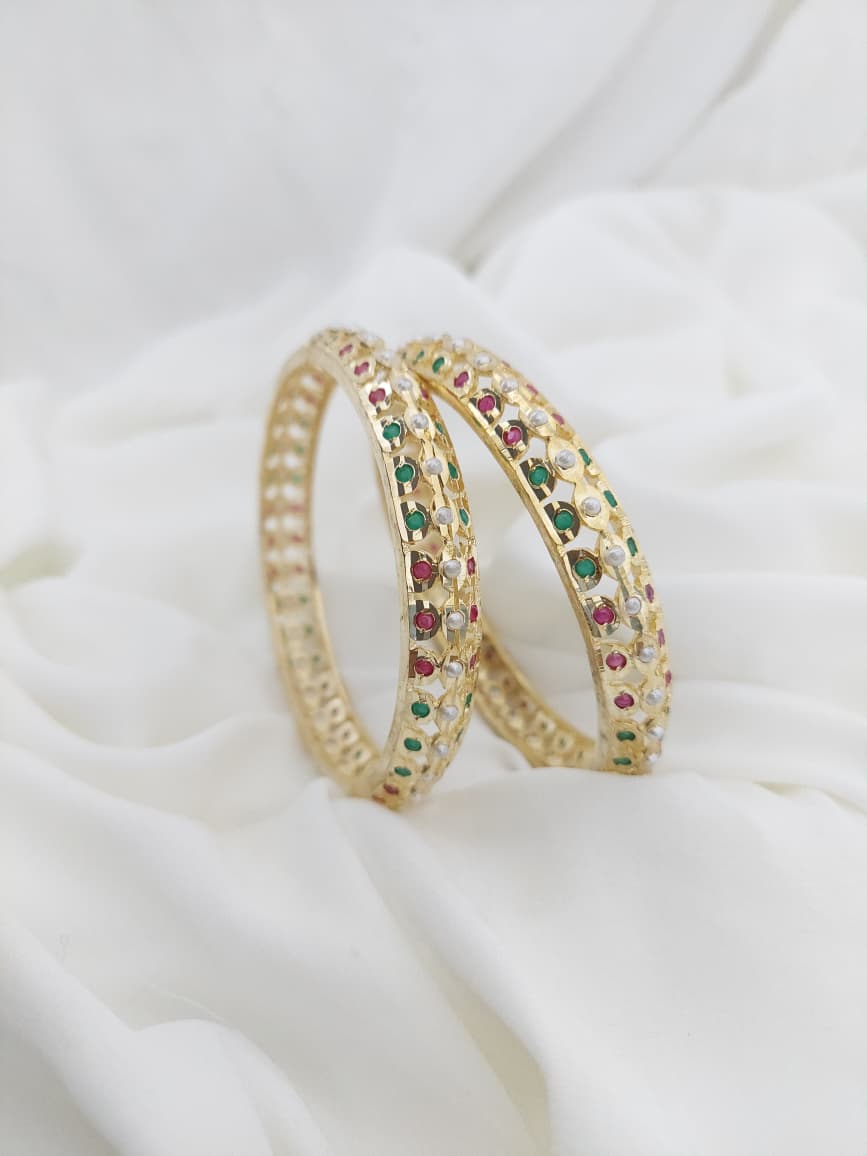Jadau Bangle 2 Pair