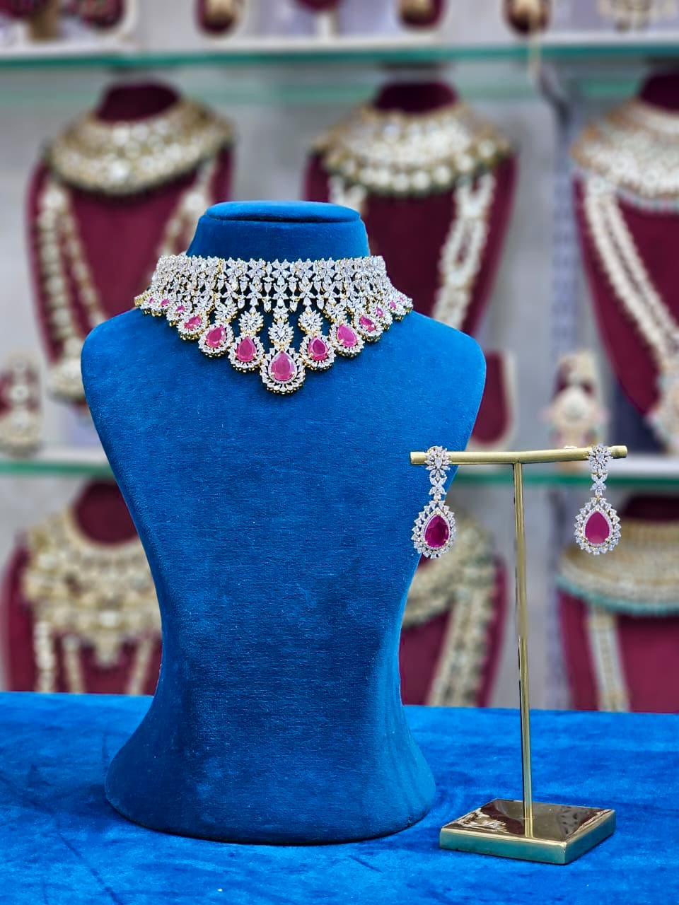 Rhodium AD Bridal Set