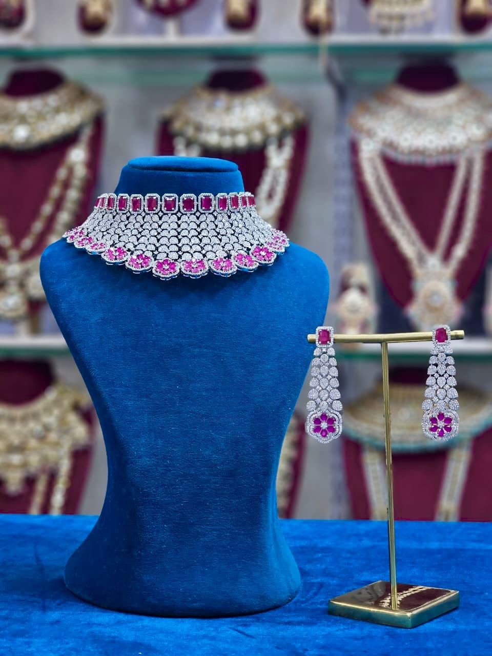 Rhodium AD Bridal Set