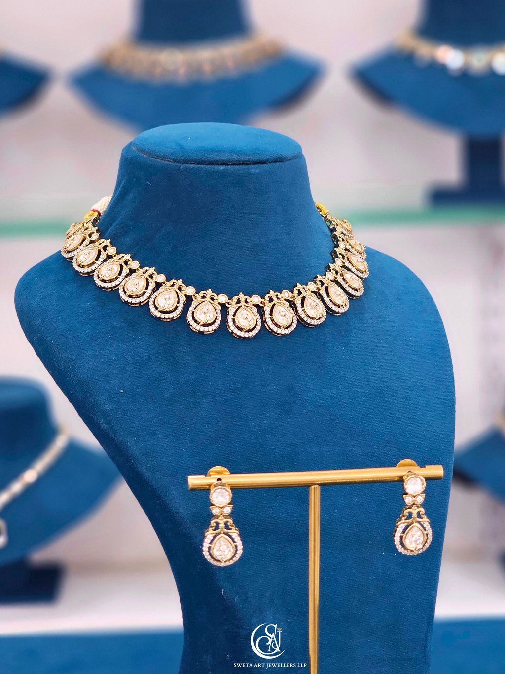 Moissanite Short Necklace