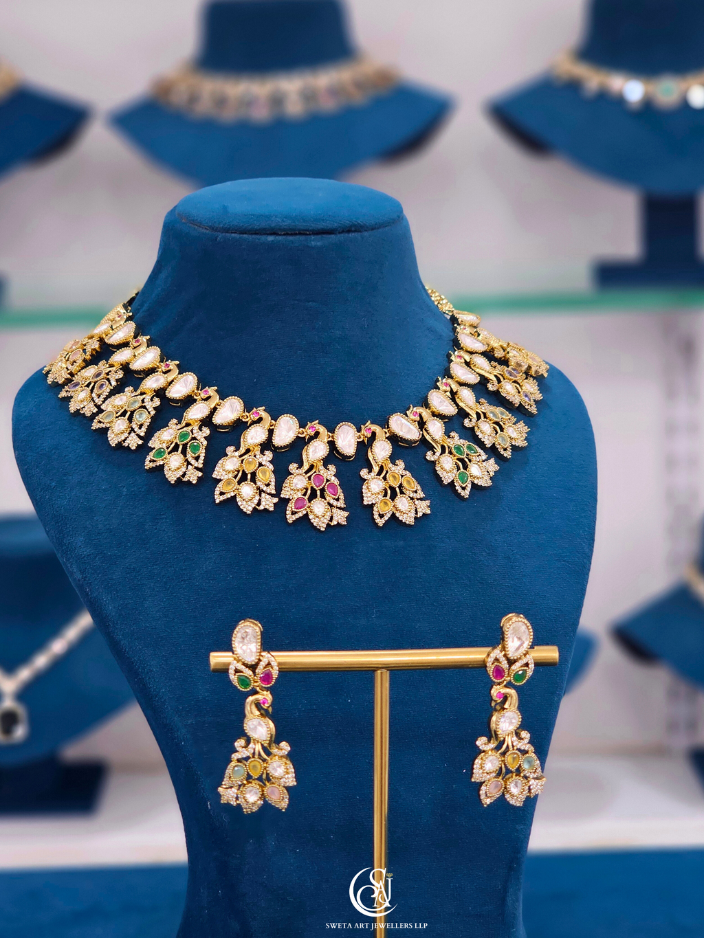 Moissanite Short Necklace