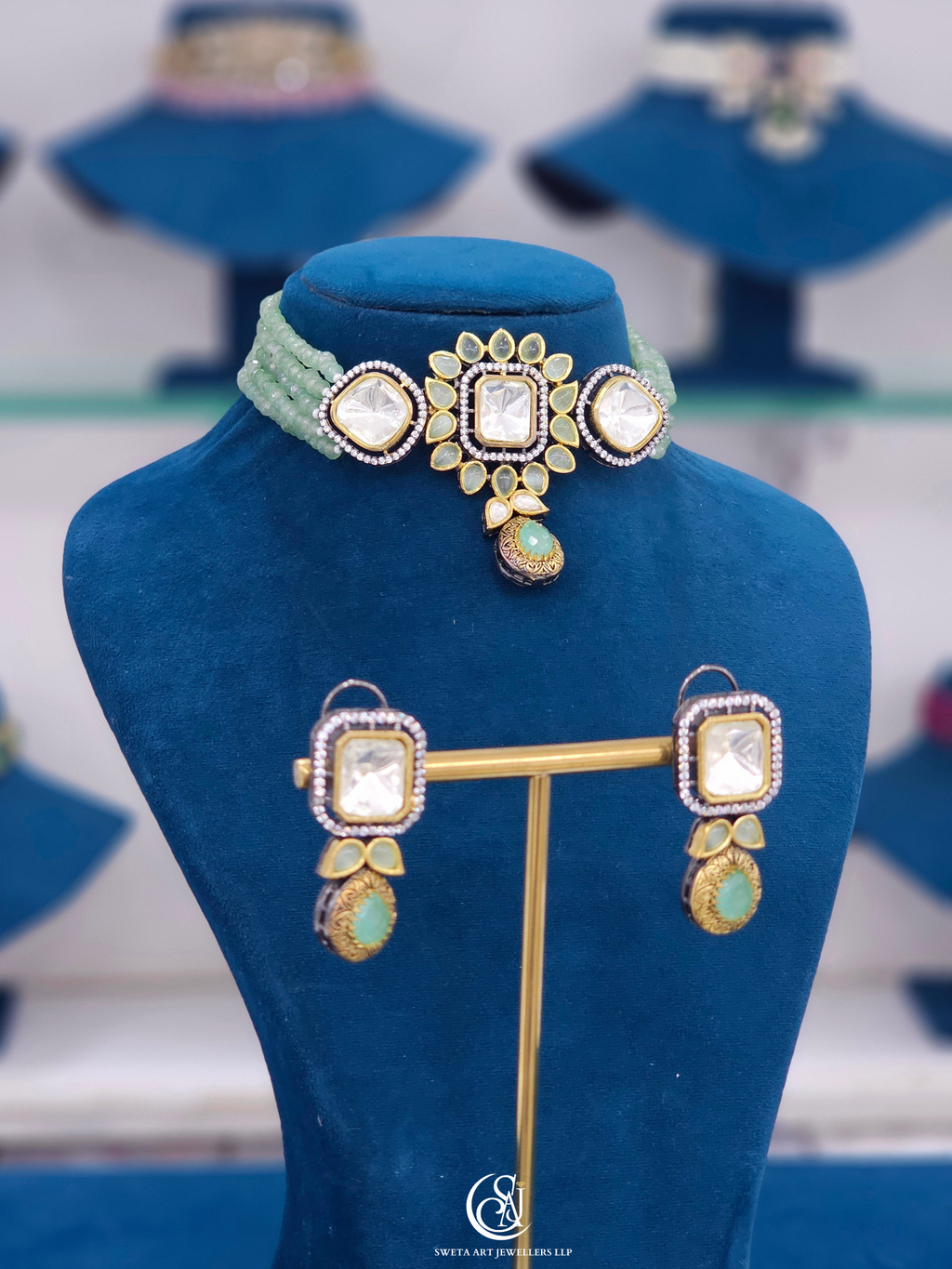 Moissanite Choker Necklace