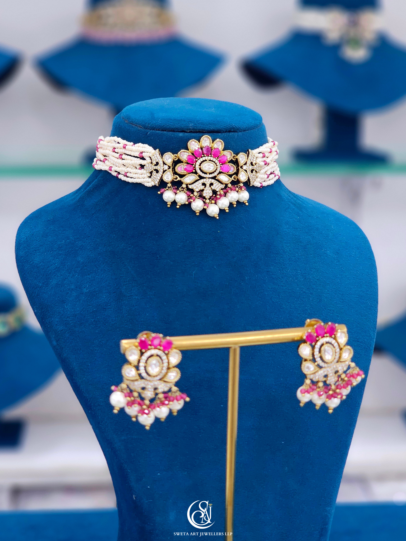 Moissanite Choker Necklace