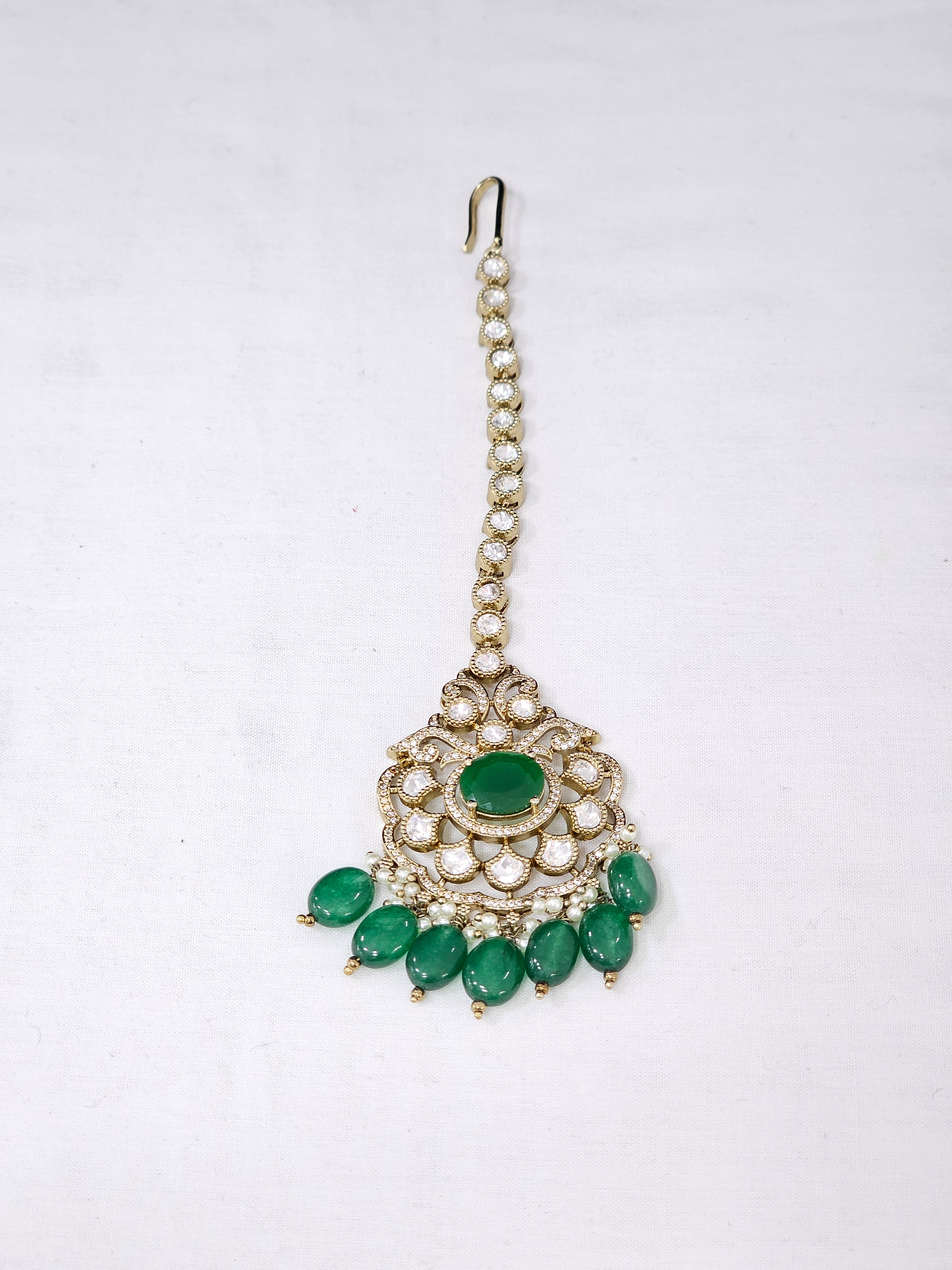 Moissanite Maangtikka