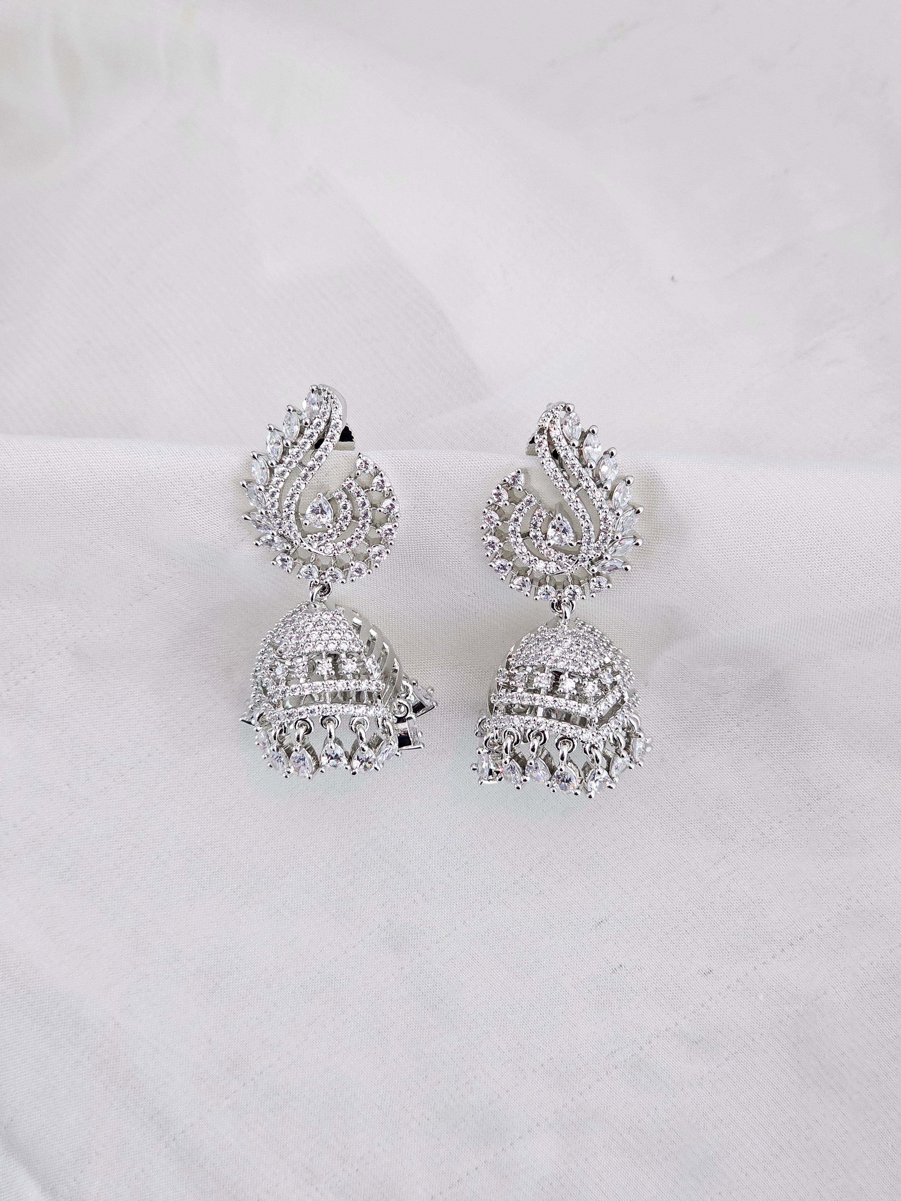 Rhodium AD Jhumka
