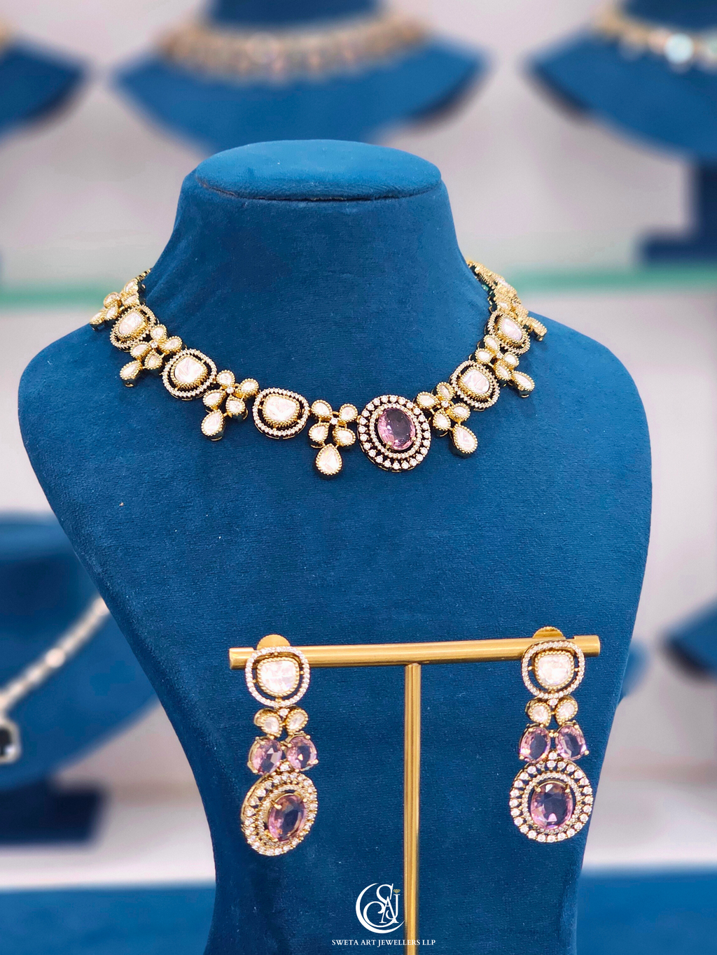 Moissanite Short Necklace