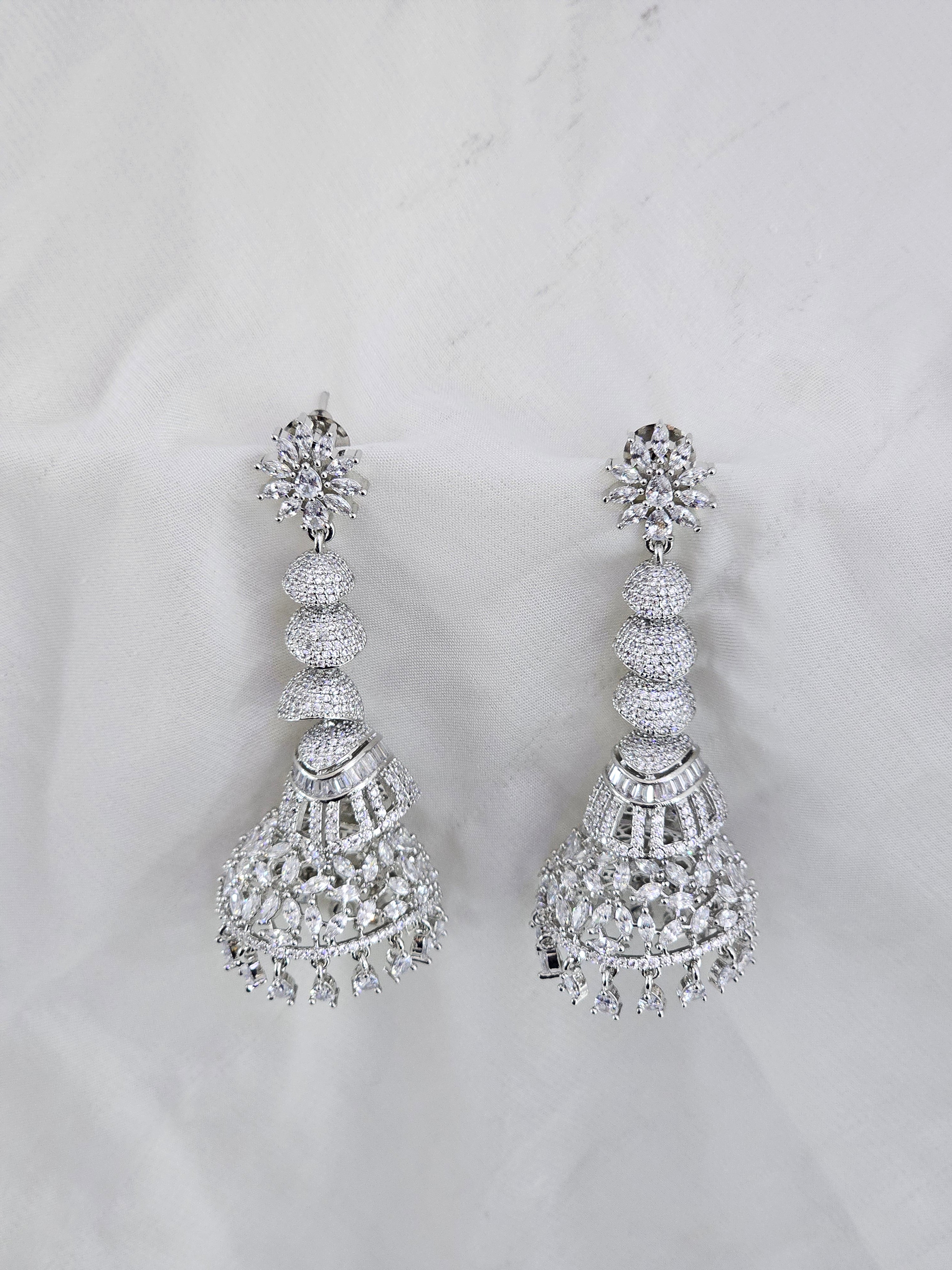 Rhodium AD Jhumka