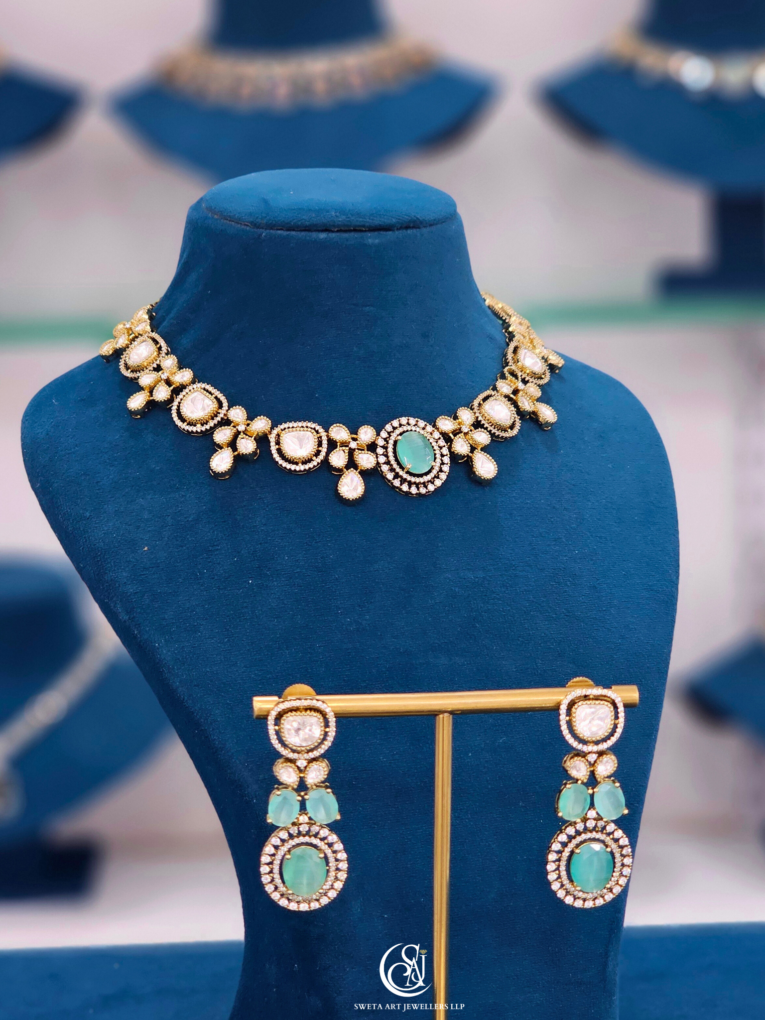 Moissanite Short Necklace