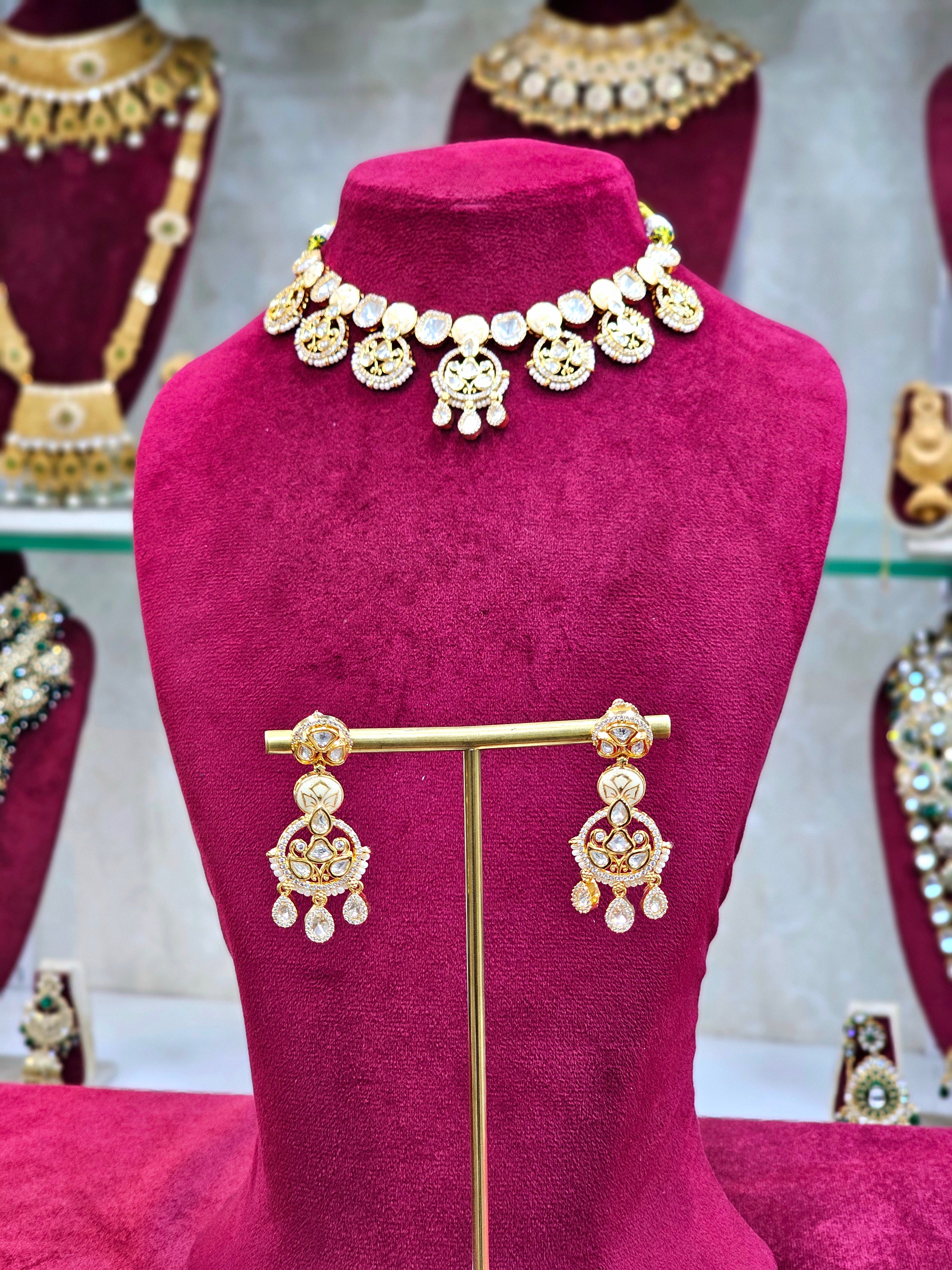 Kundan Short Necklace