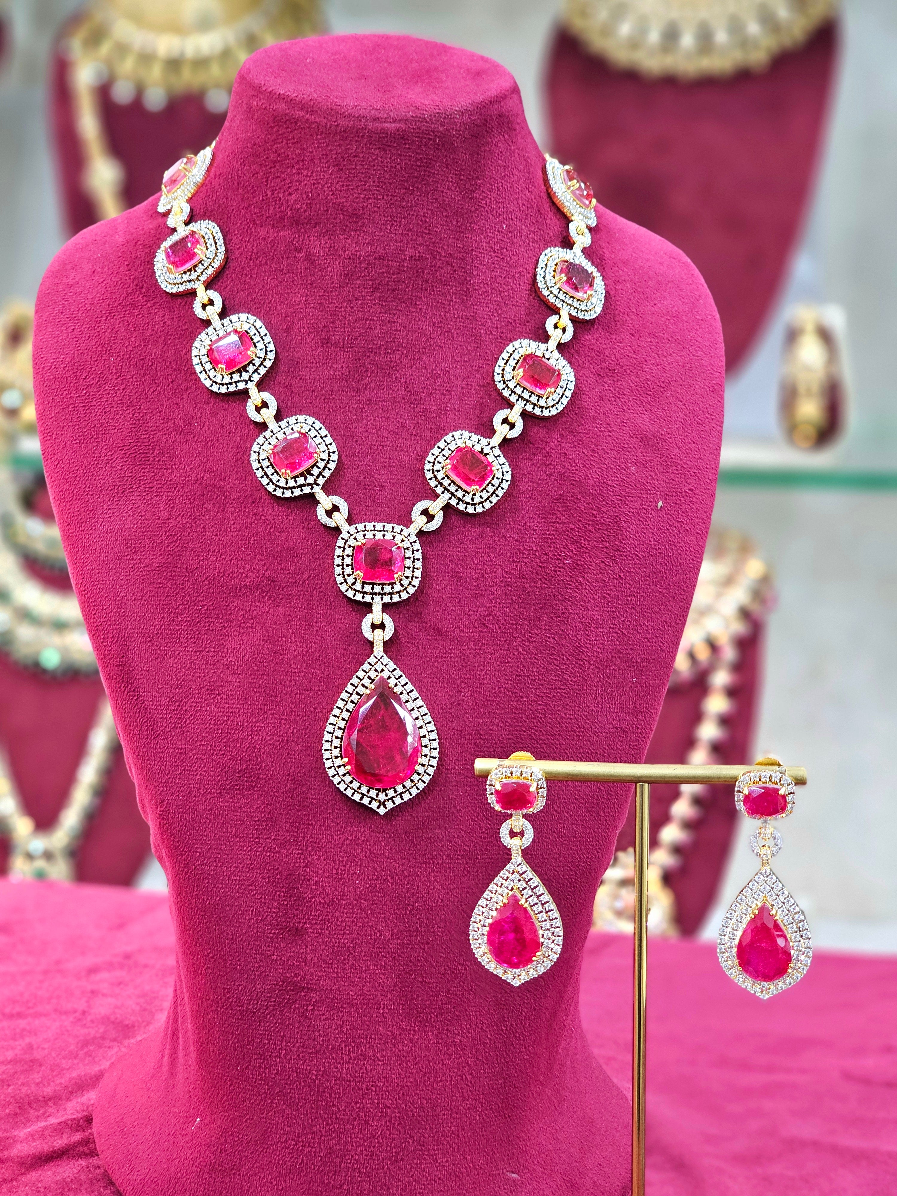 Golden AD Long Necklace