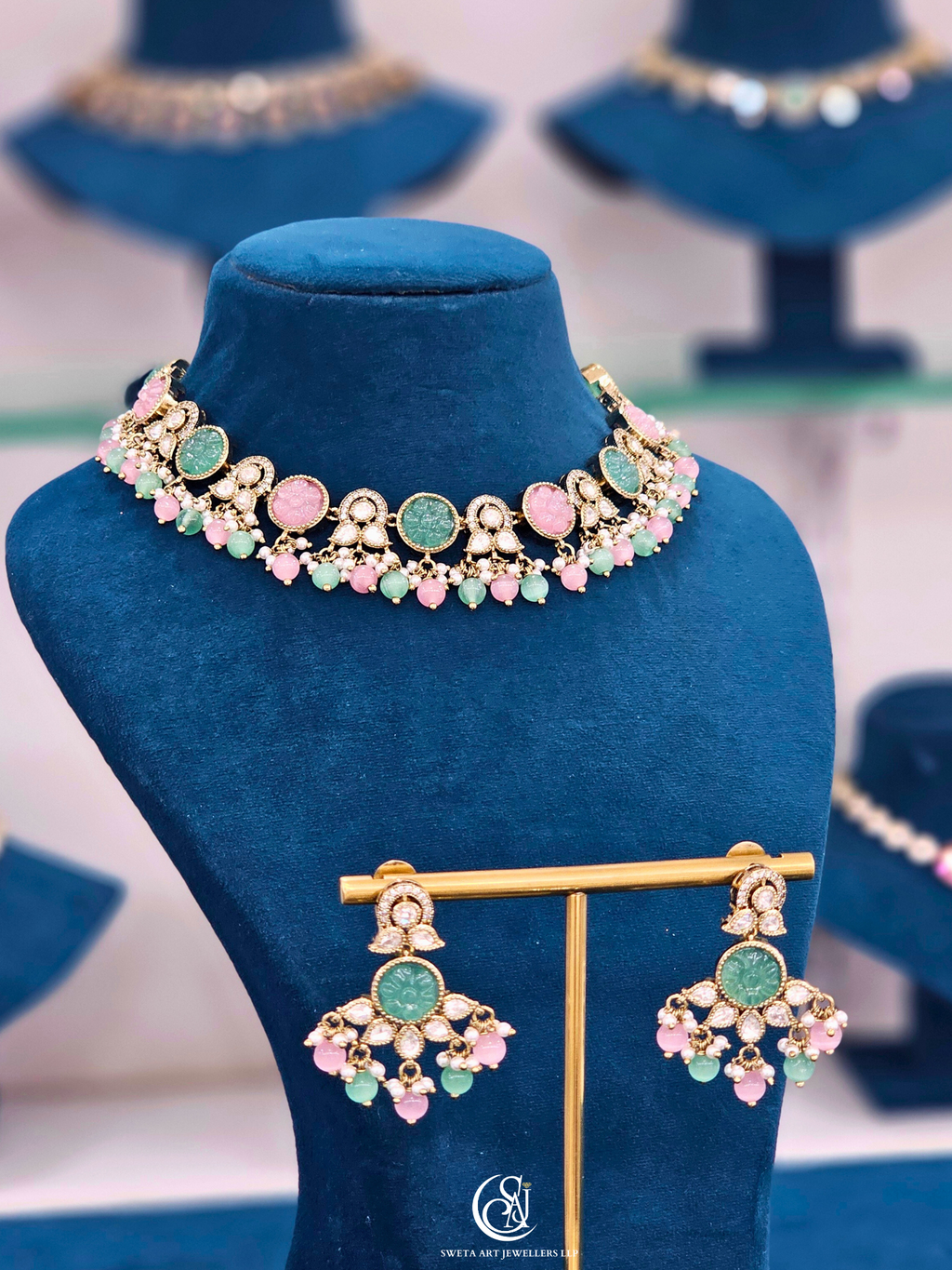 Moissanite Short Necklace