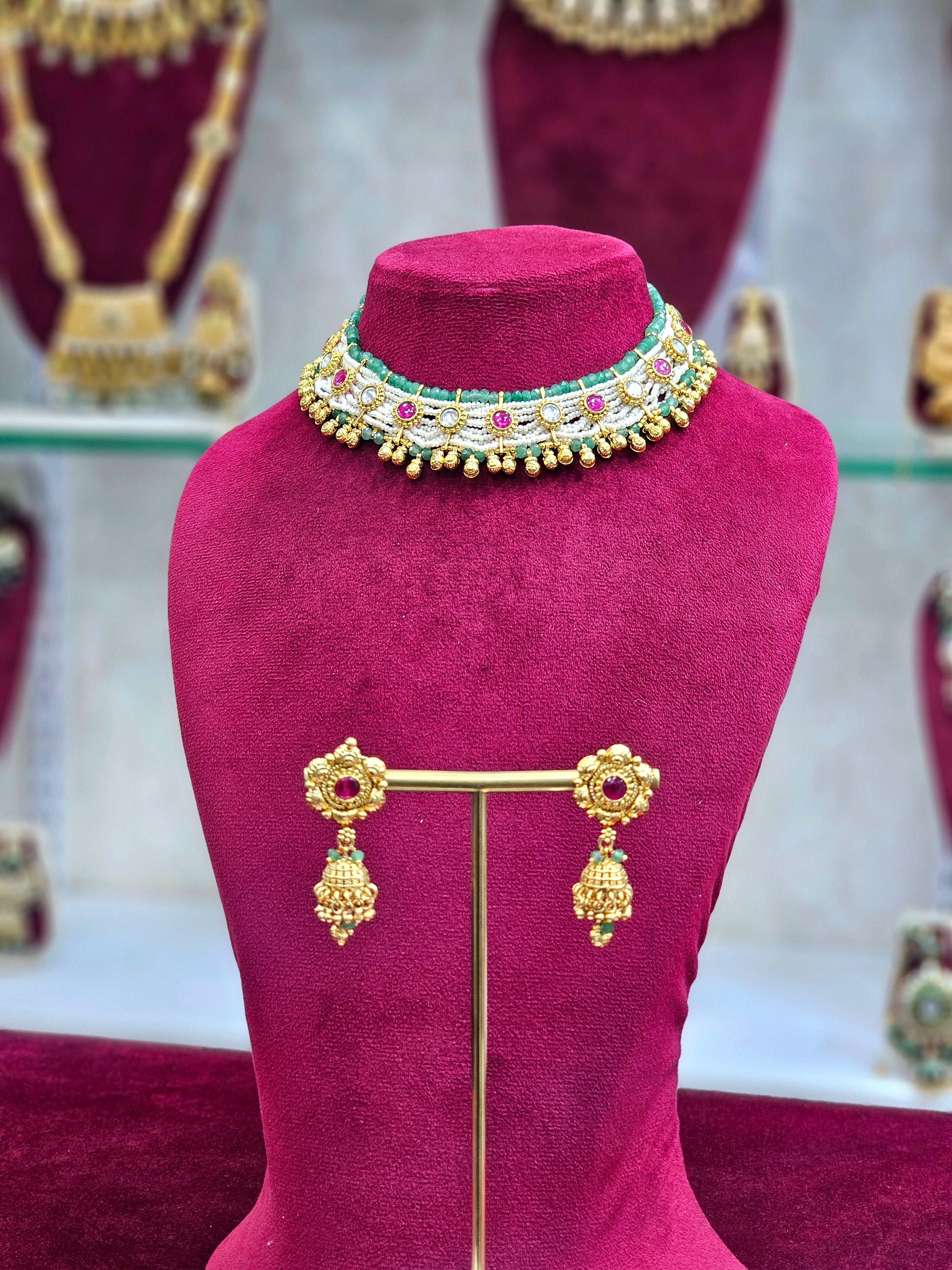 Rajwadi Choker Necklace