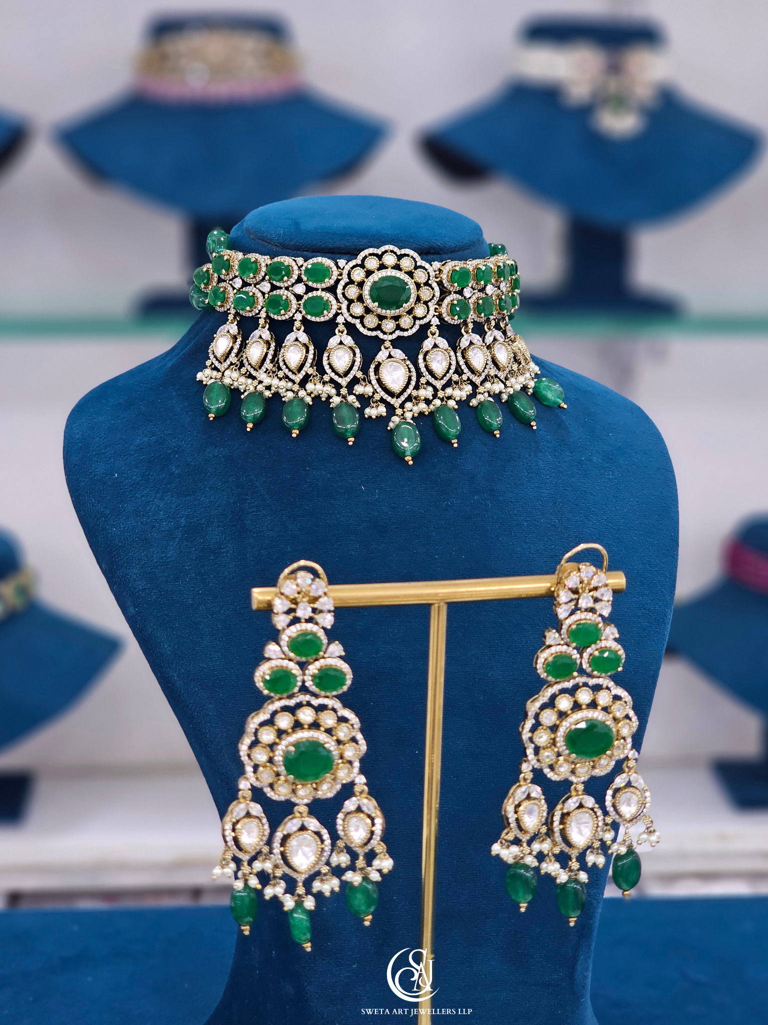 Moissanite Choker Necklace