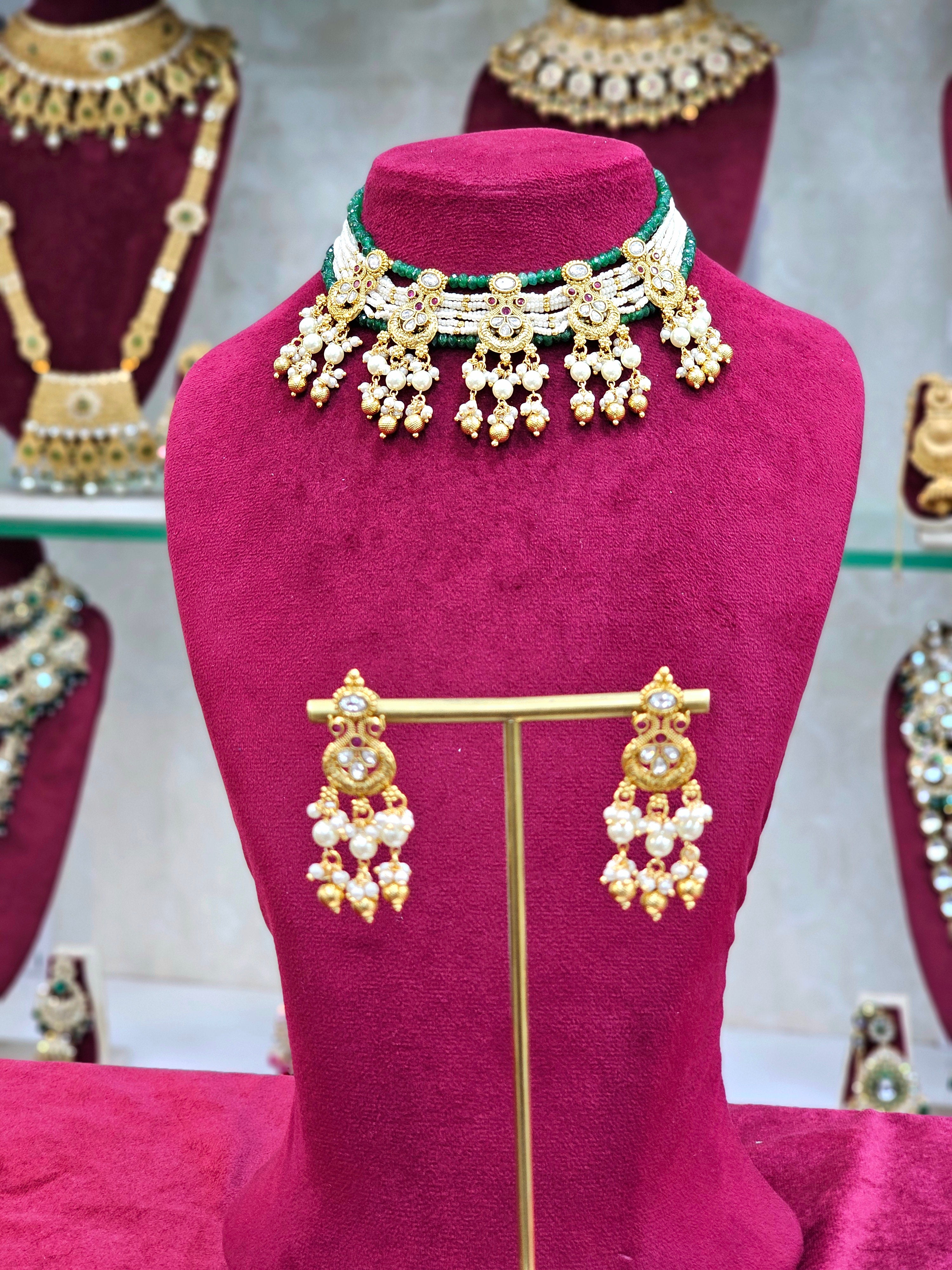 Rajwadi Choker Necklace
