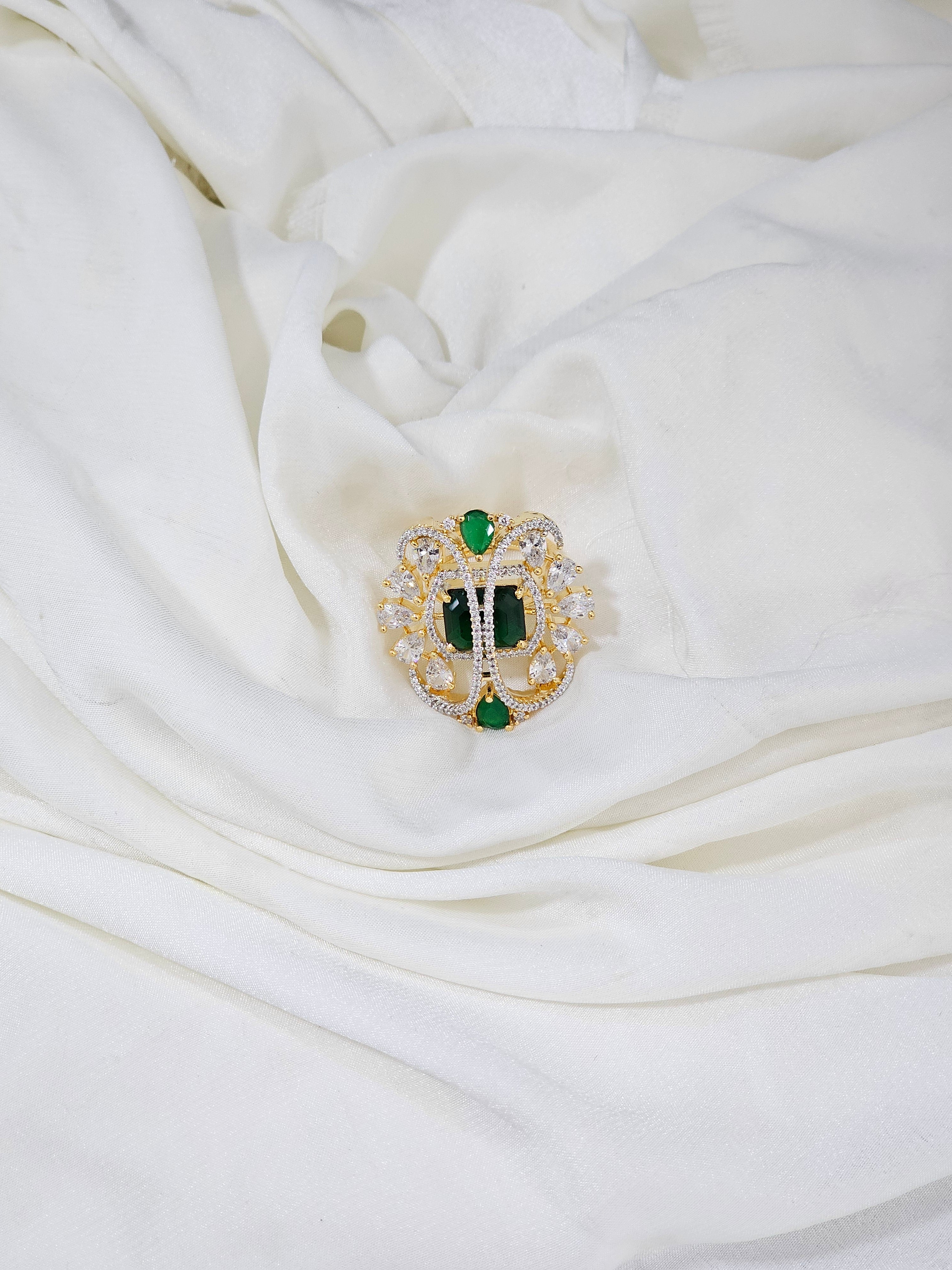 Golden AD Finger Ring