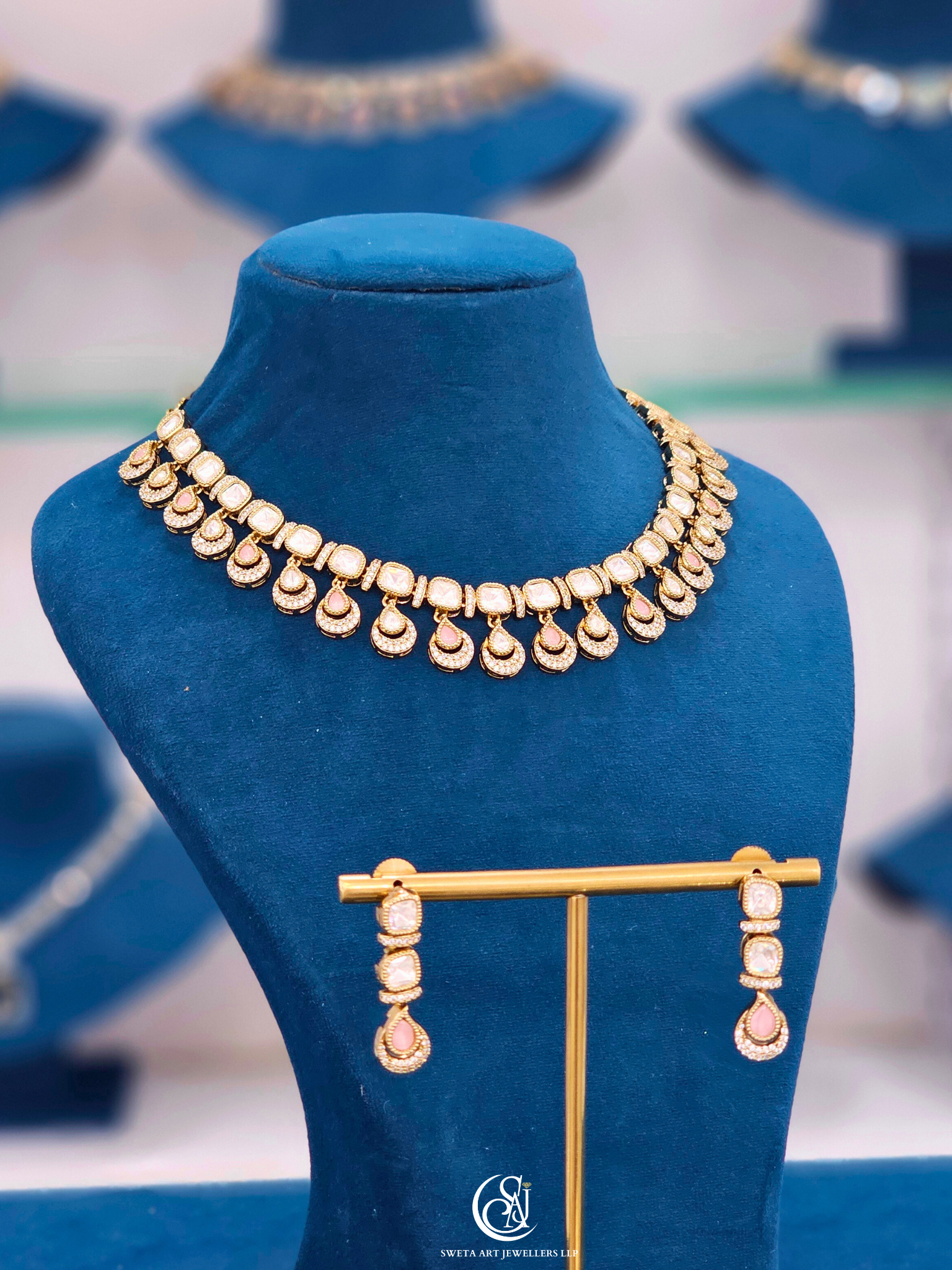 Moissanite Short Necklace