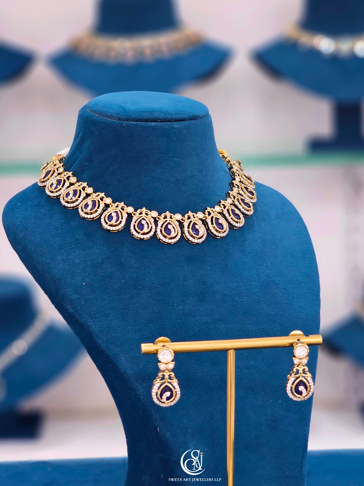 Moissanite Short Necklace