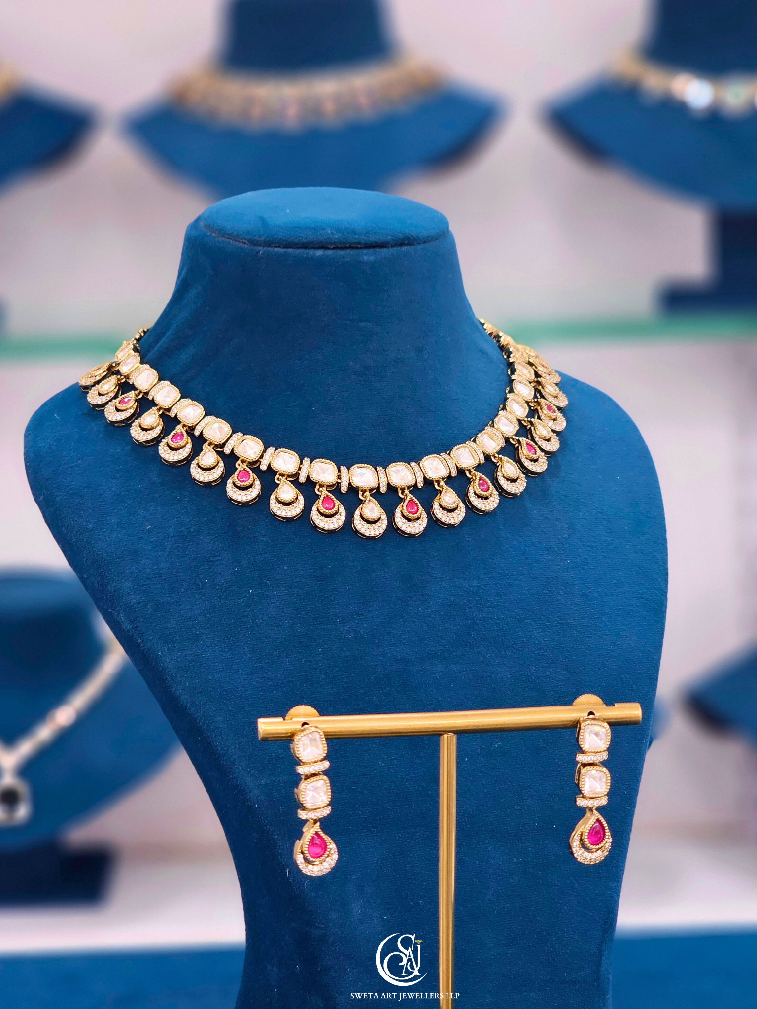 Moissanite Short Necklace