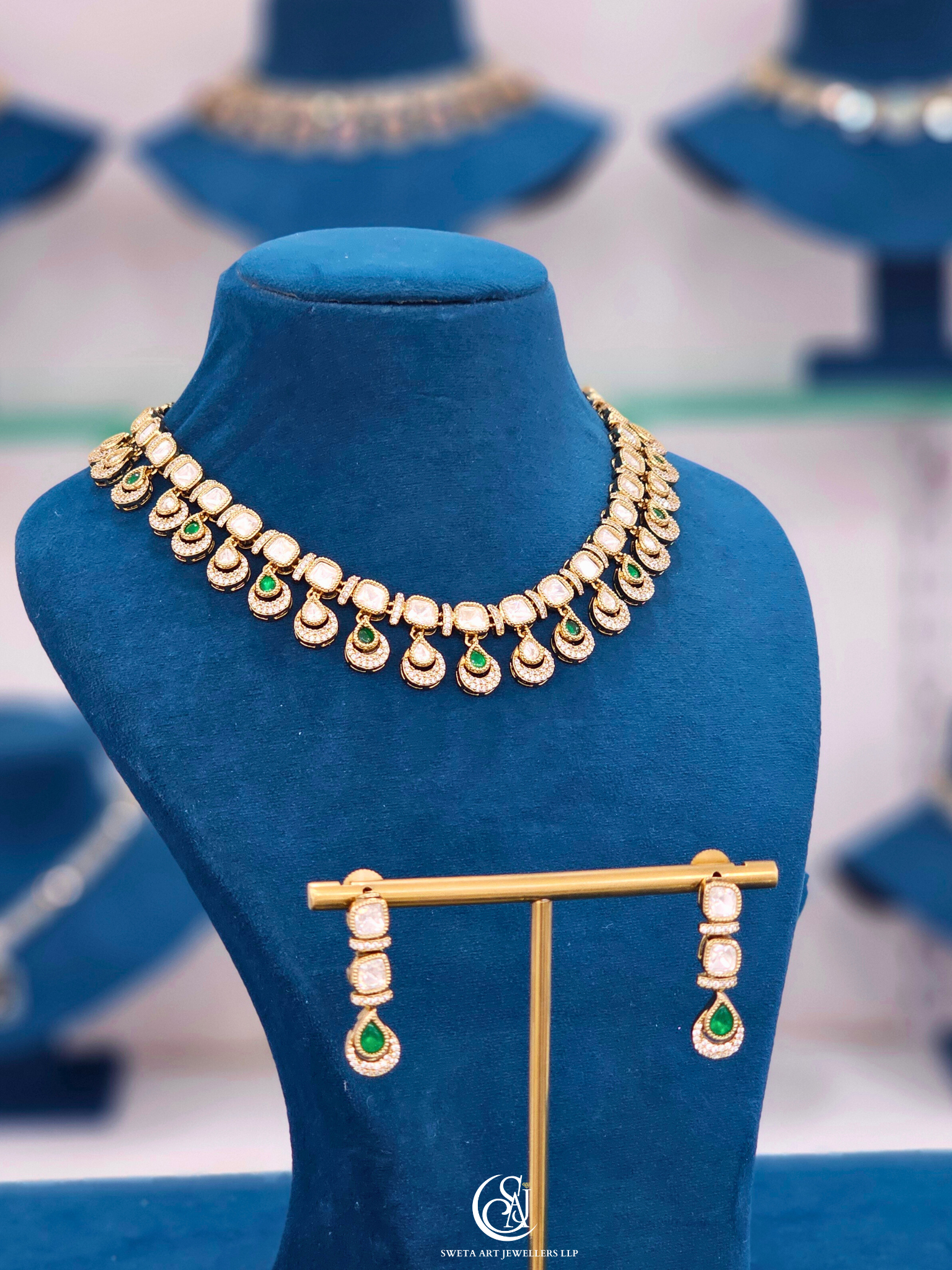 Moissanite Short Necklace