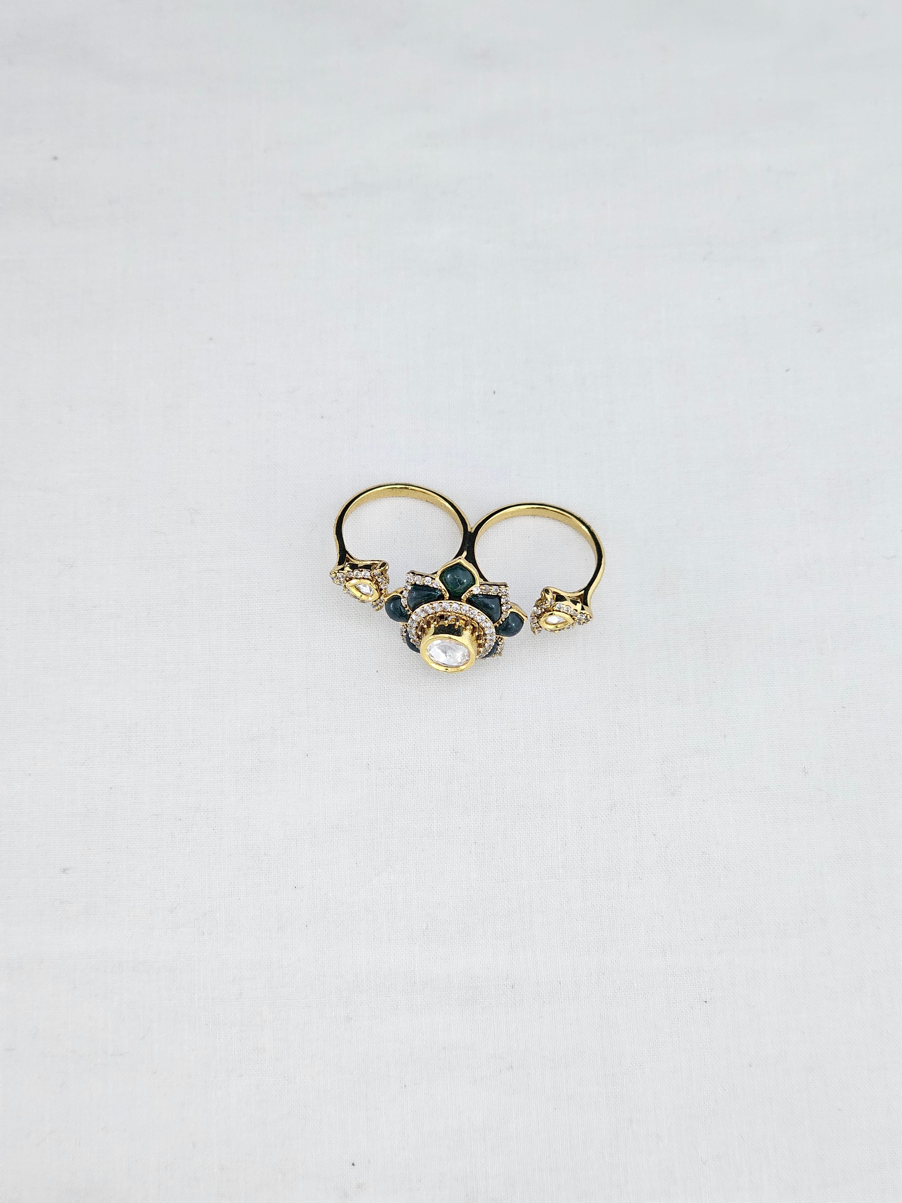 Kundan Finger Ring