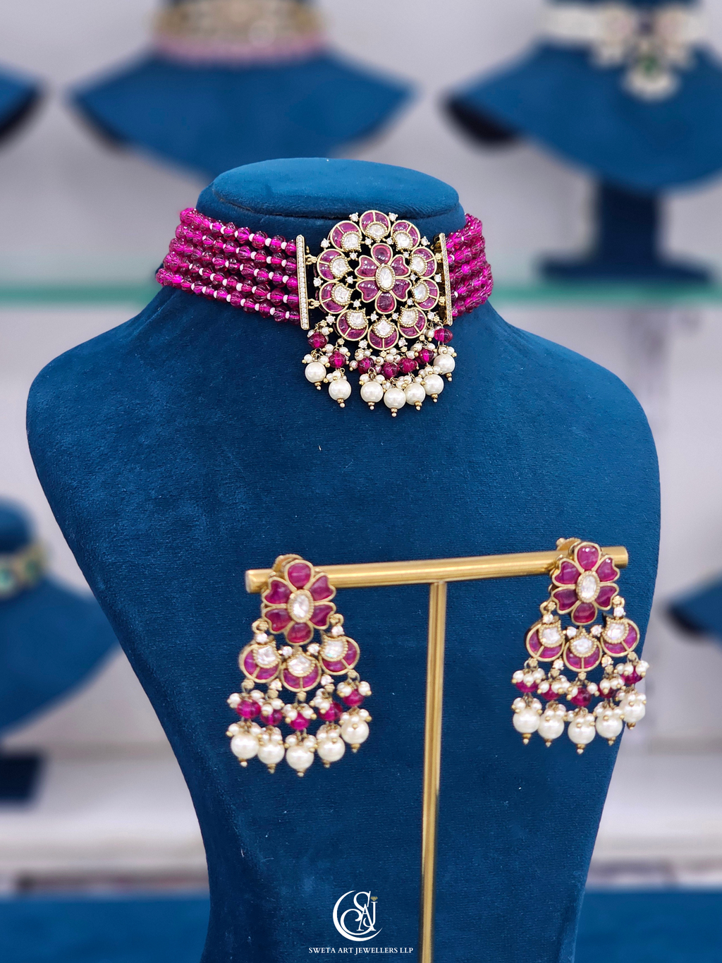 Moissanite Choker Necklace