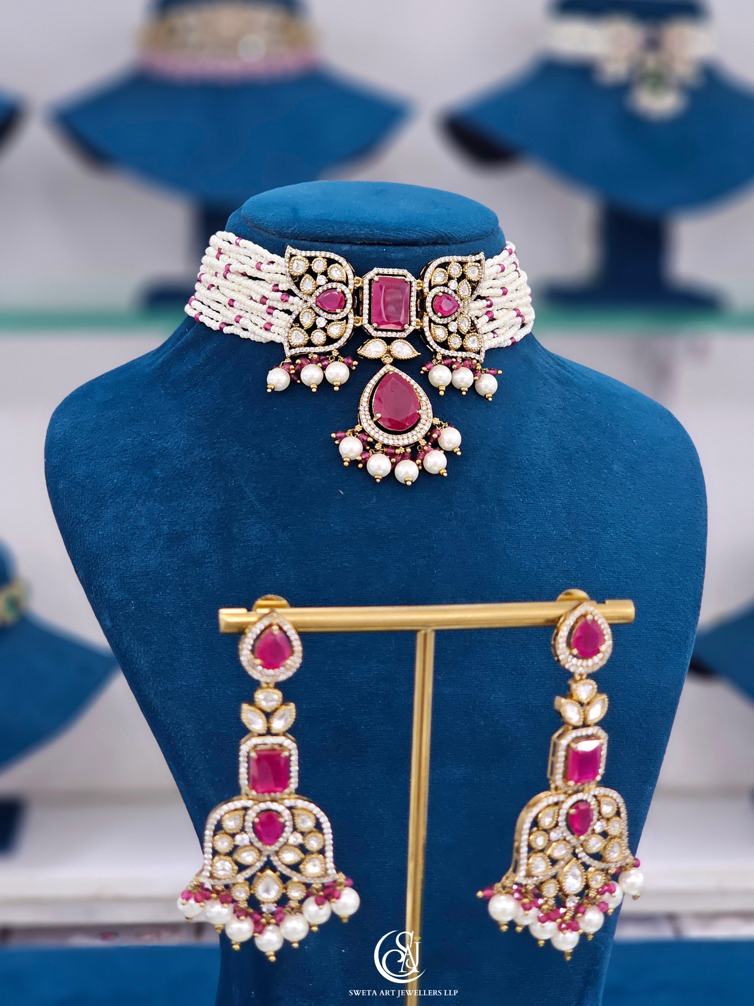 Moissanite Choker Necklace