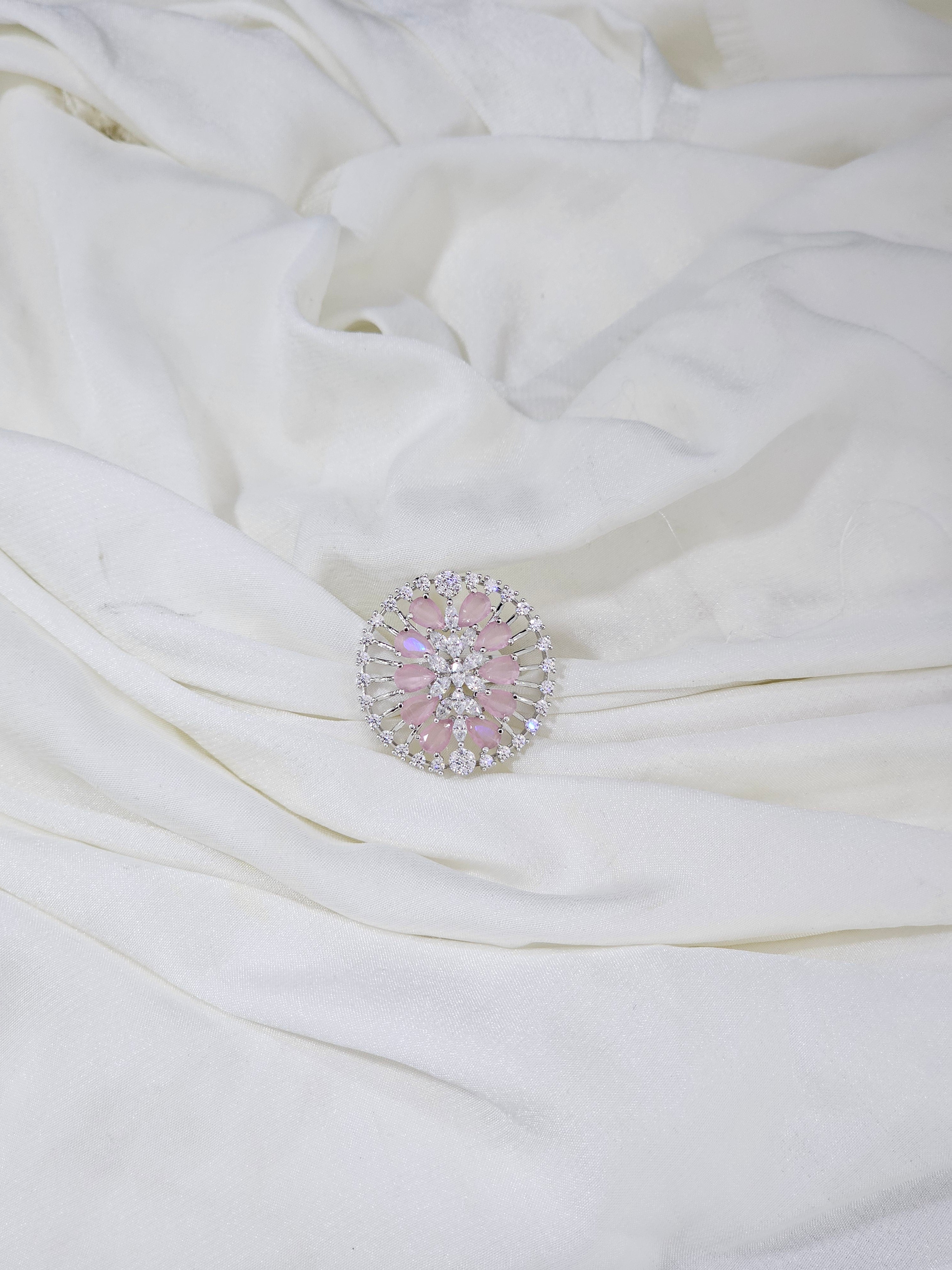 Rhodium AD Finger ring