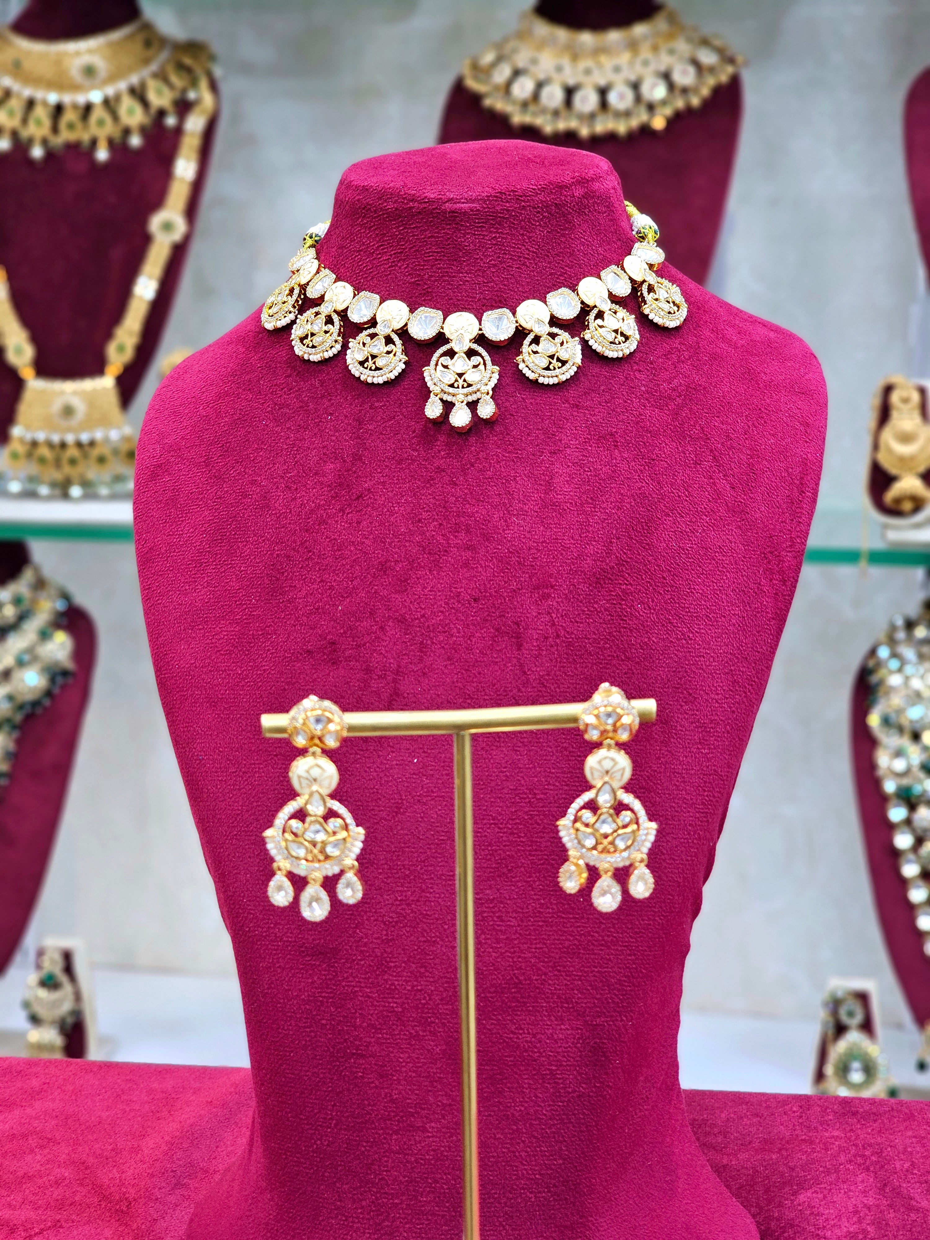 Kundan Short Necklace