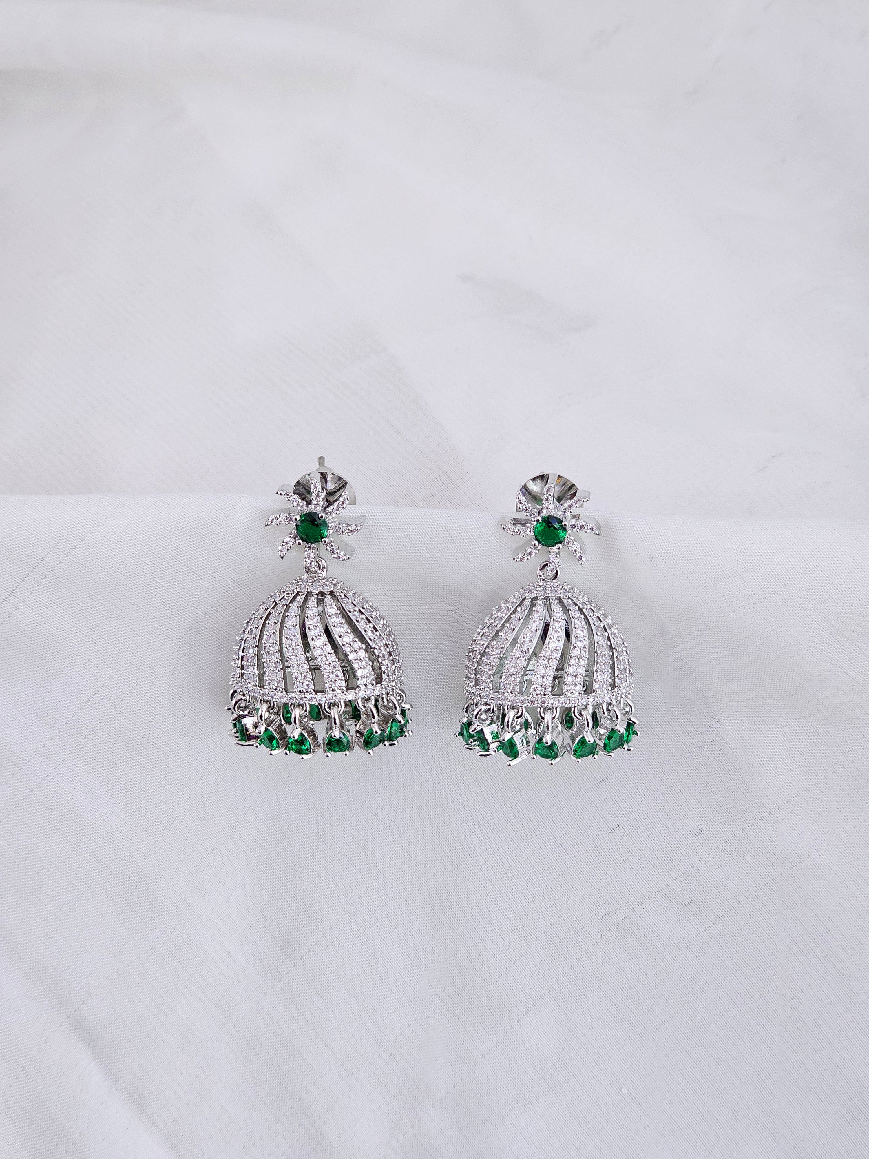Rhodium AD Jhumka