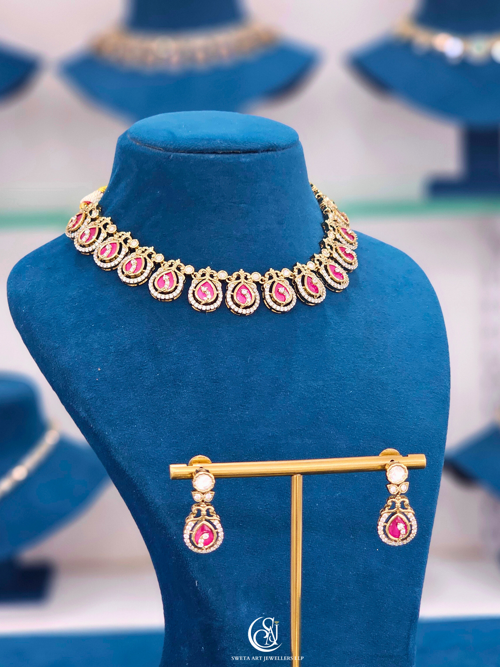 Moissanite Short Necklace