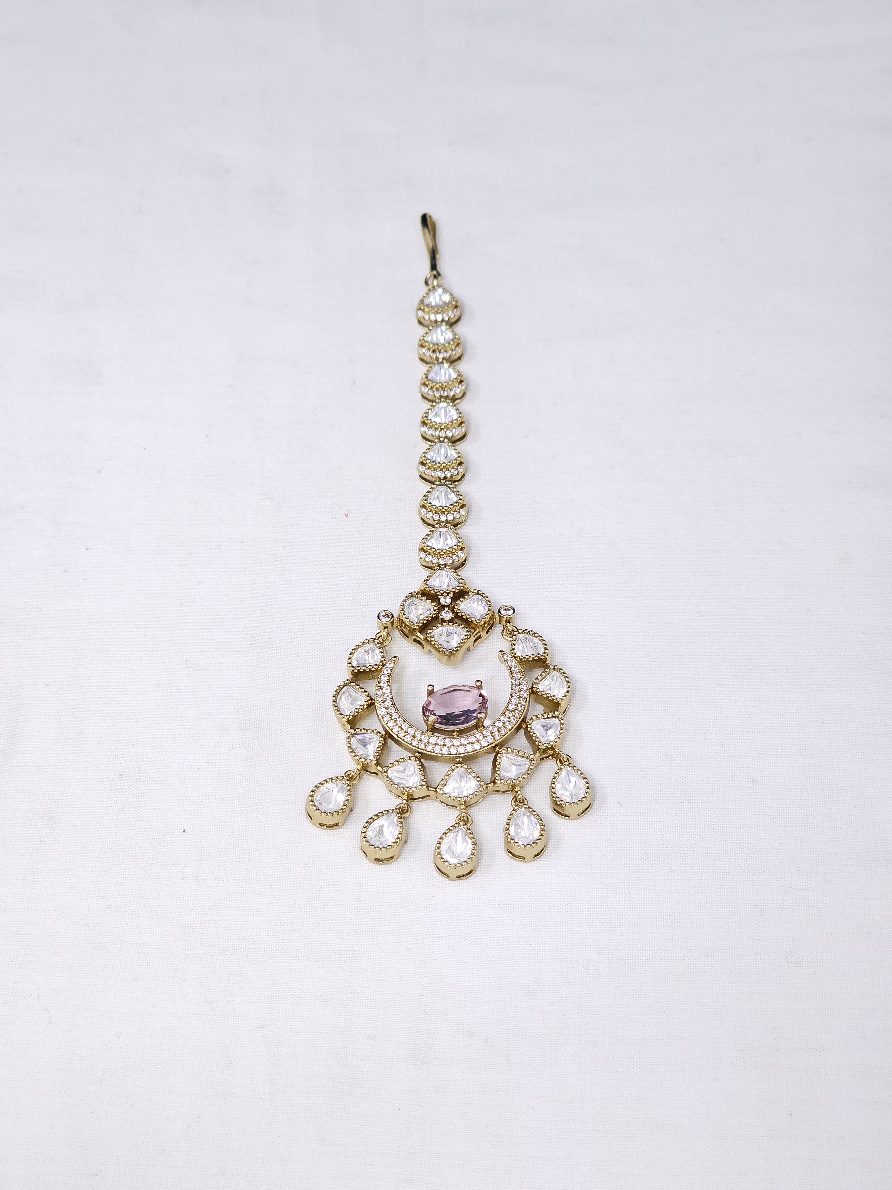 Moissanite Maangtikka