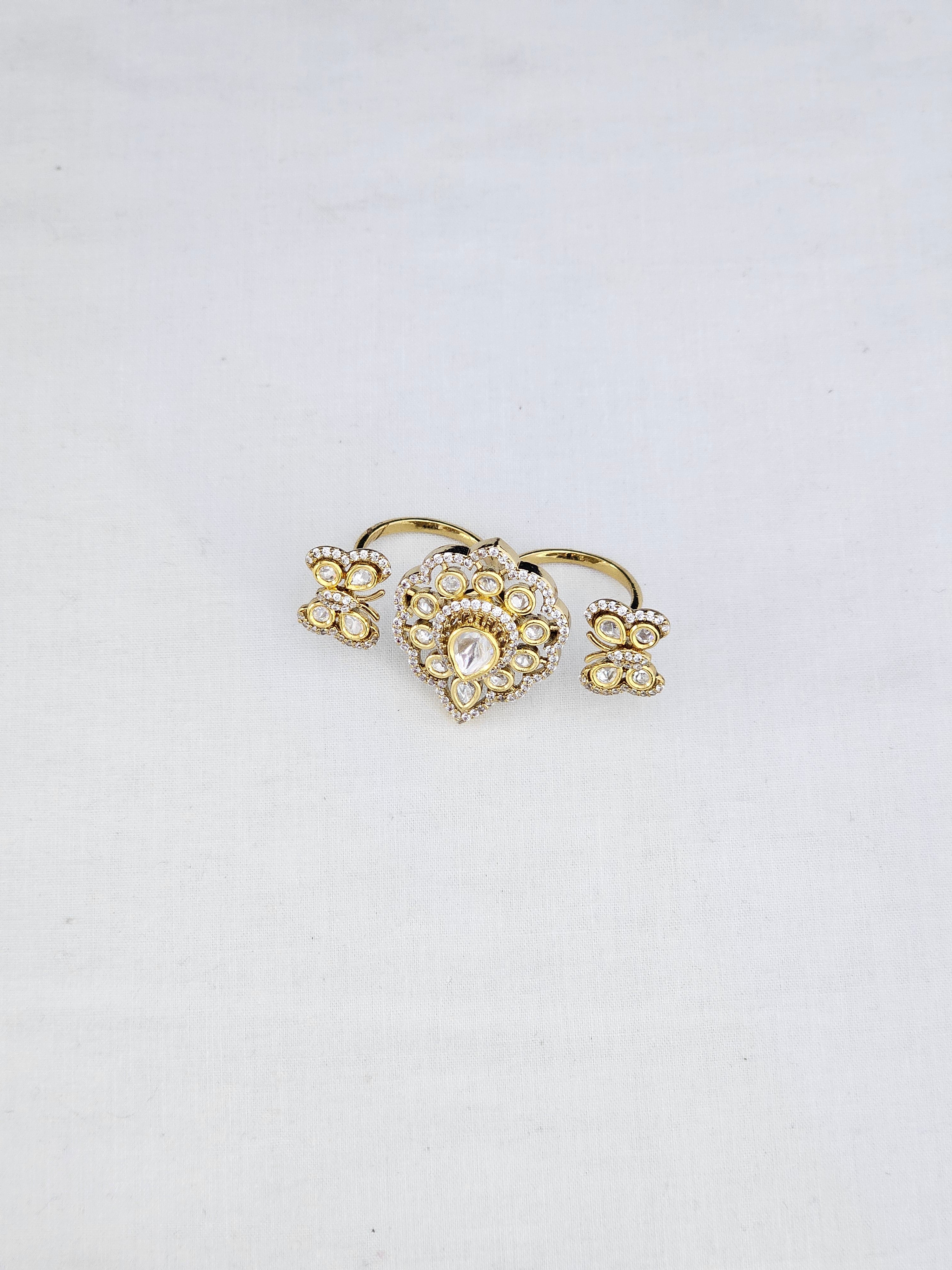 Kundan Finger Ring