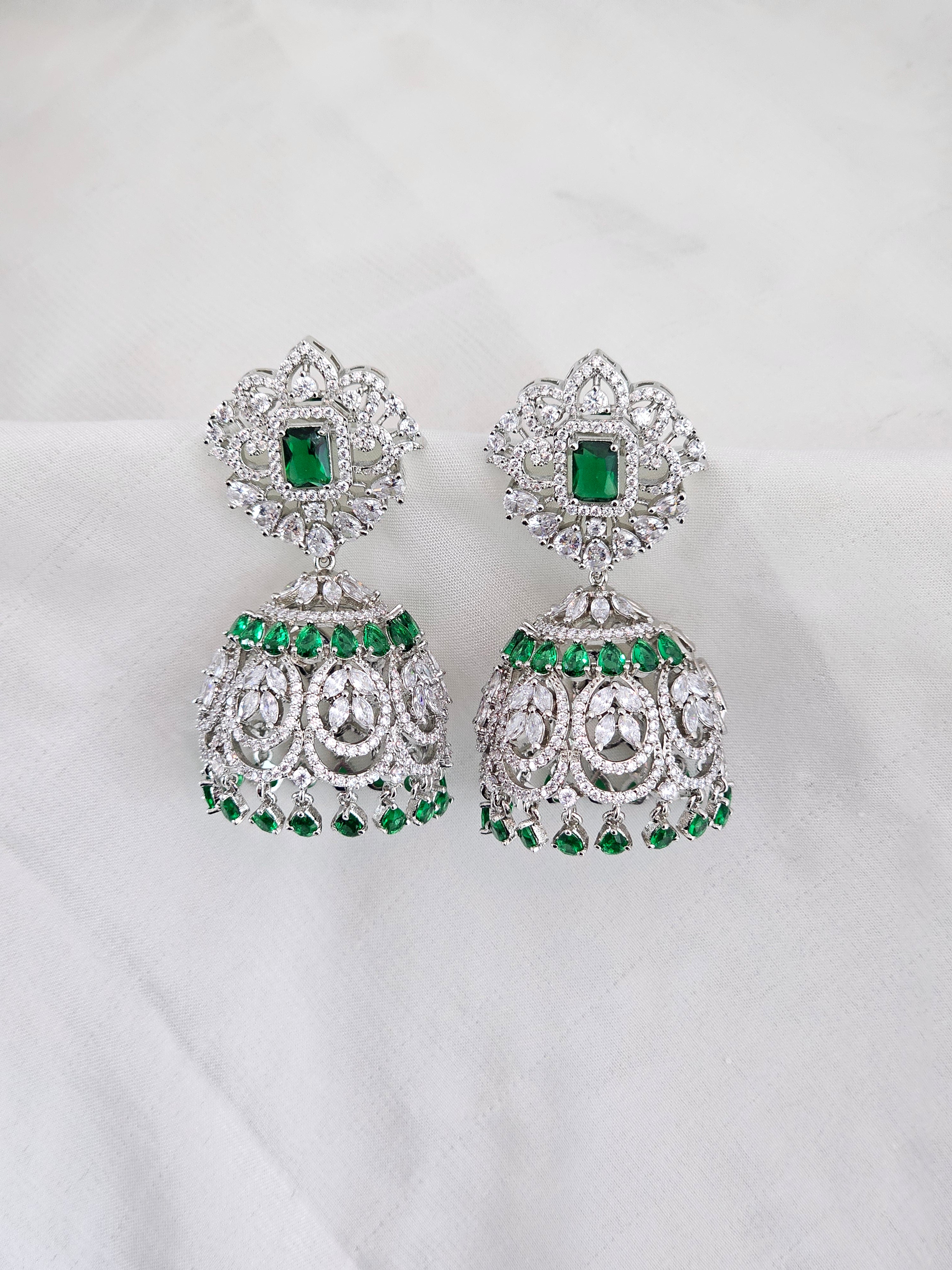 Rhodium AD Jhumka