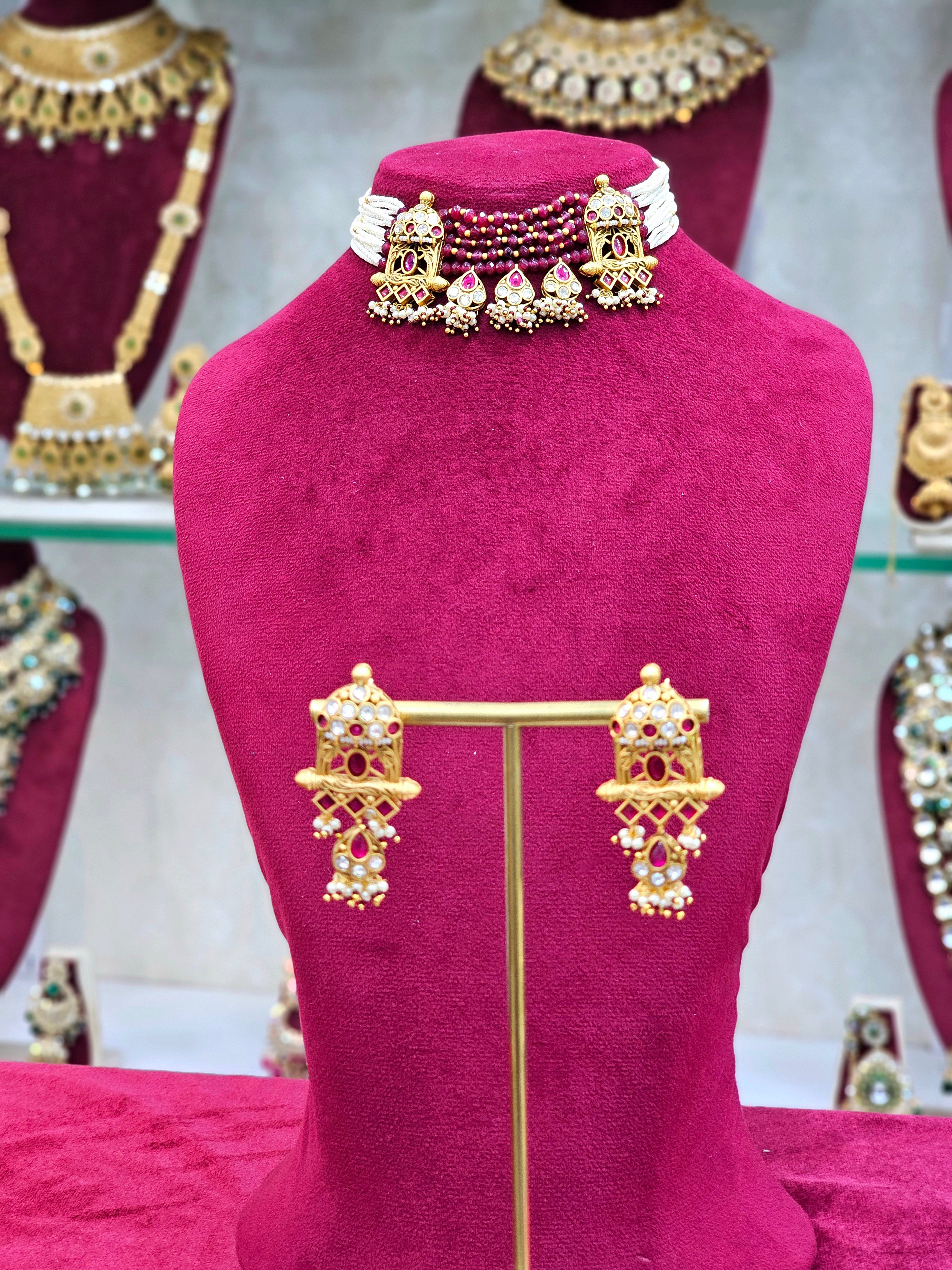 Rajwadi Choker Necklace