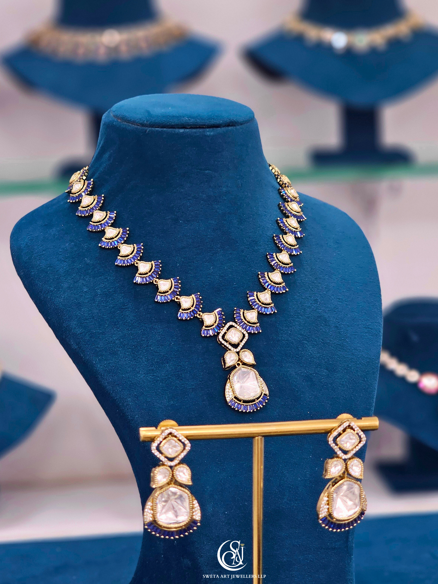 Moissanite Short Necklace