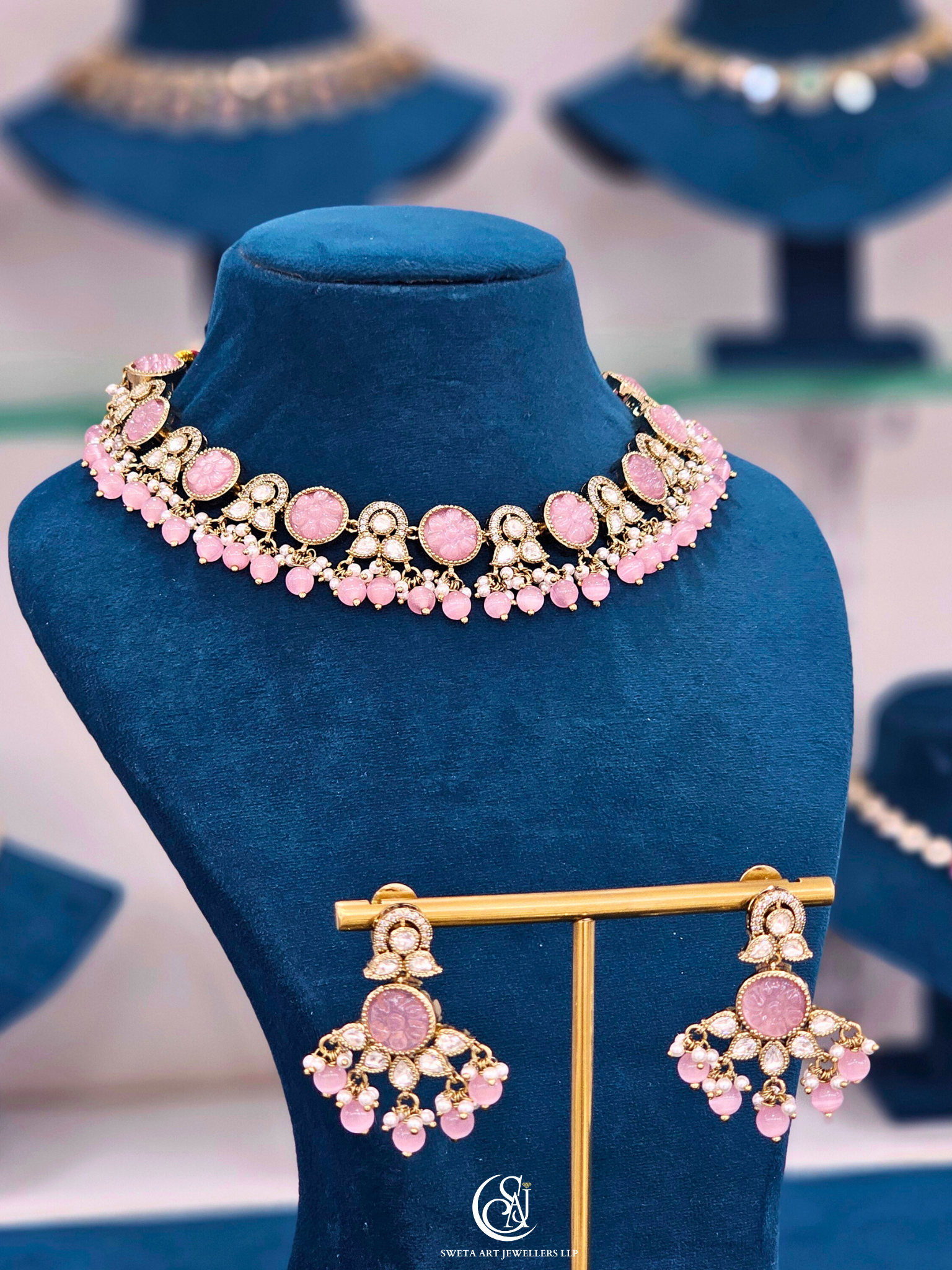 Moissanite Short Necklace