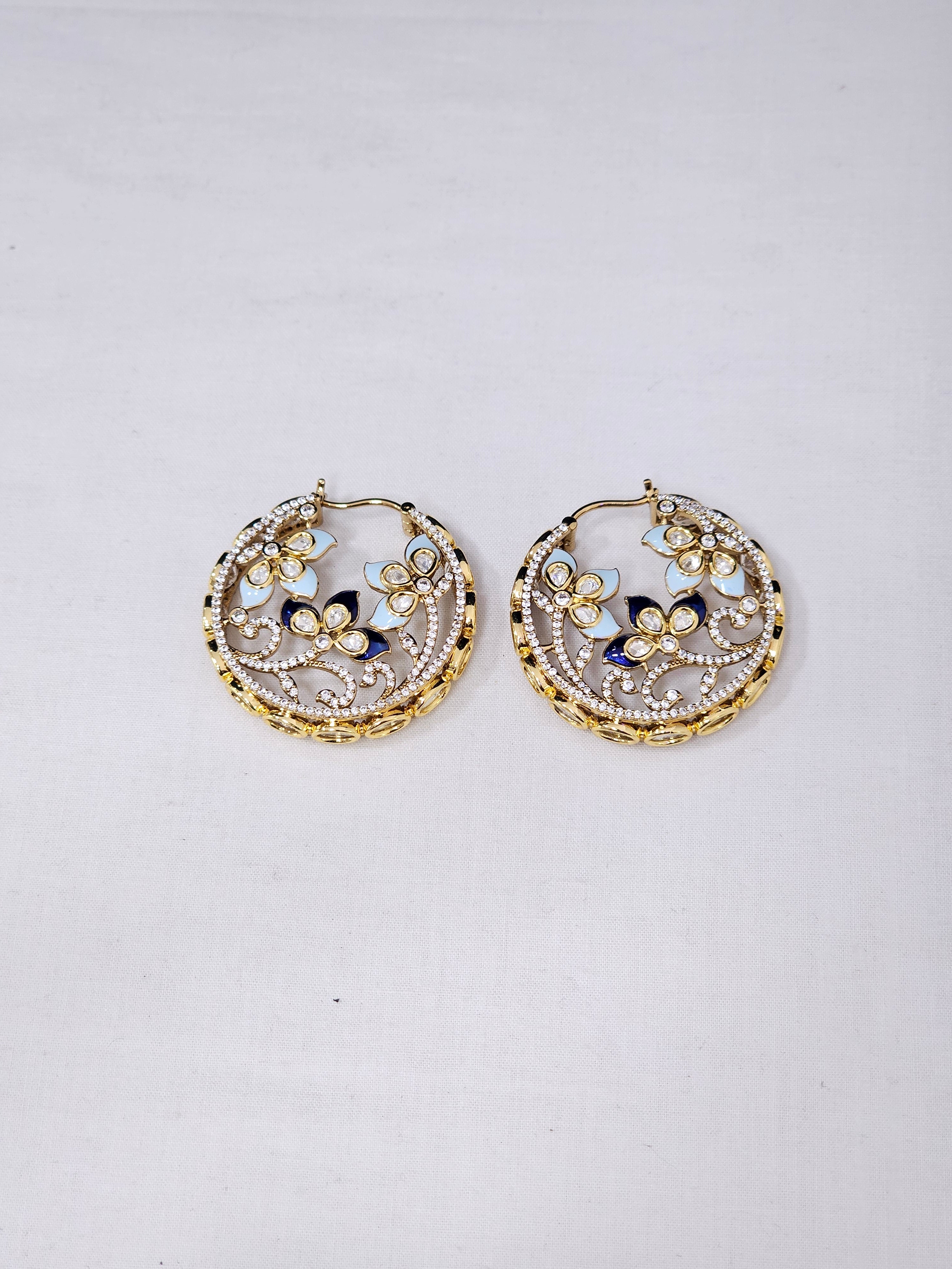 Kundan Hoops