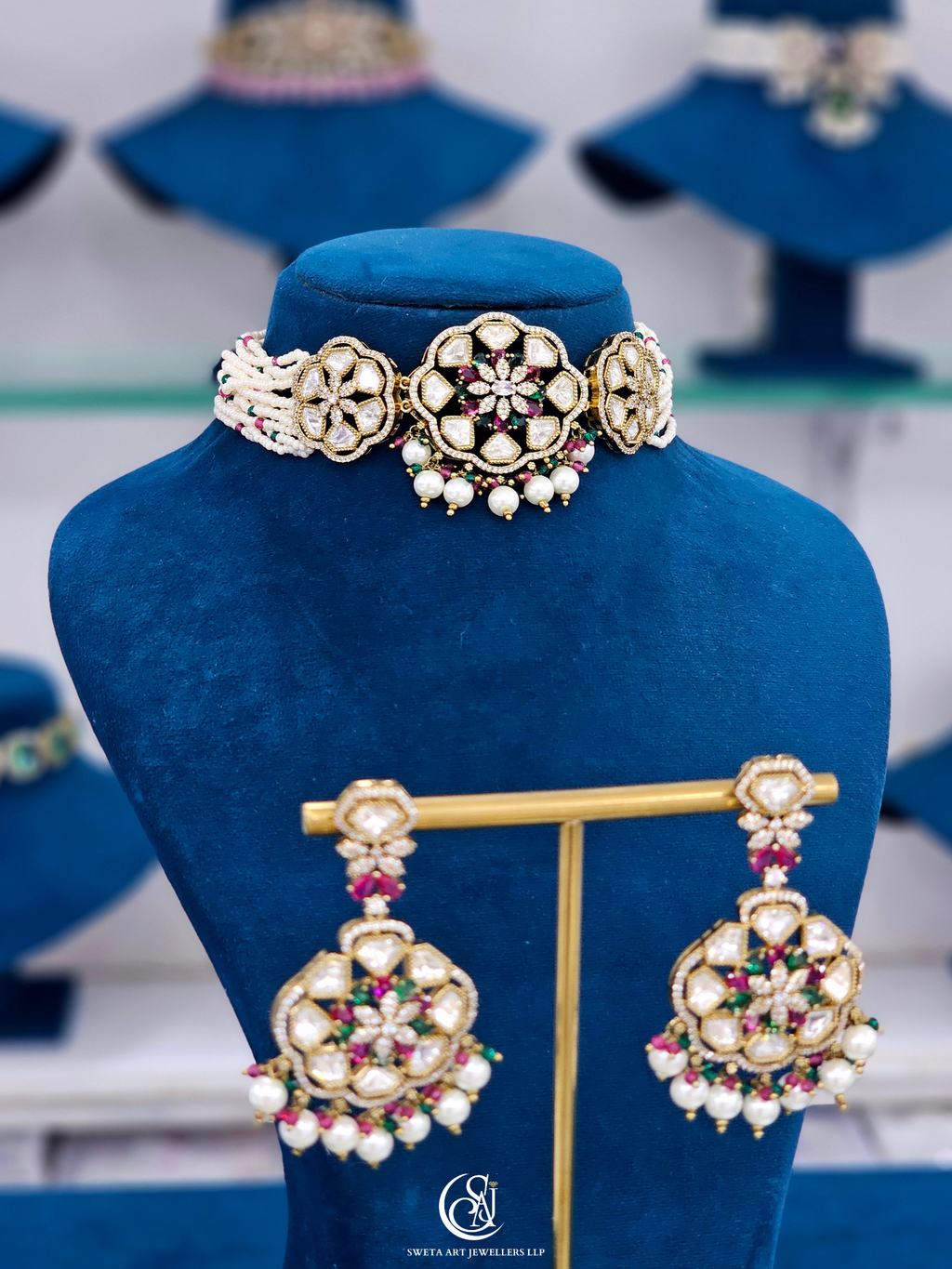 Moissanite Choker Necklace