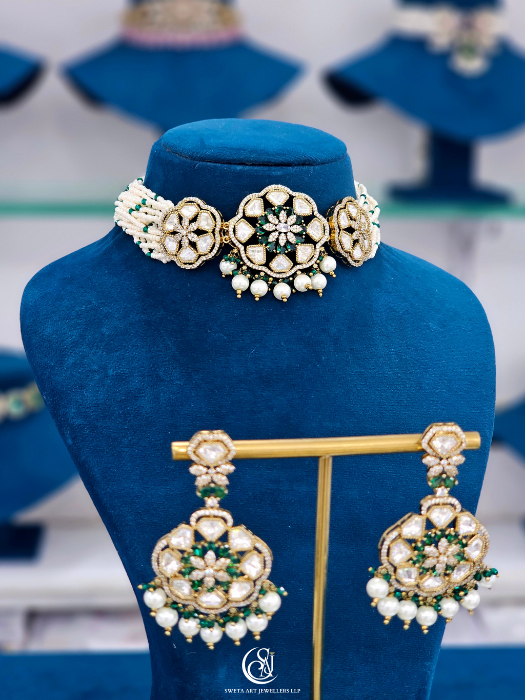 Moissanite Choker Necklace