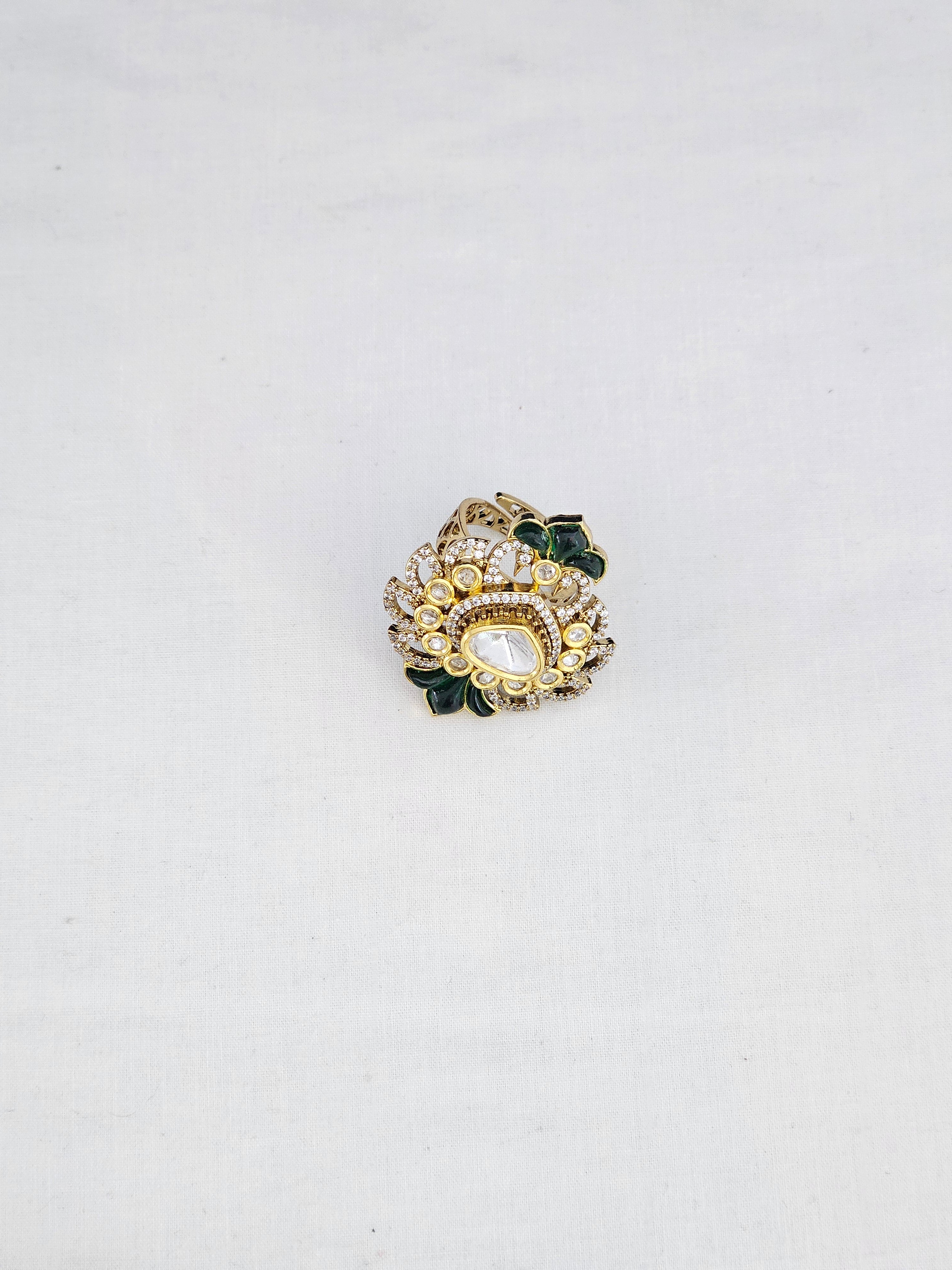 Kundan Finger Ring