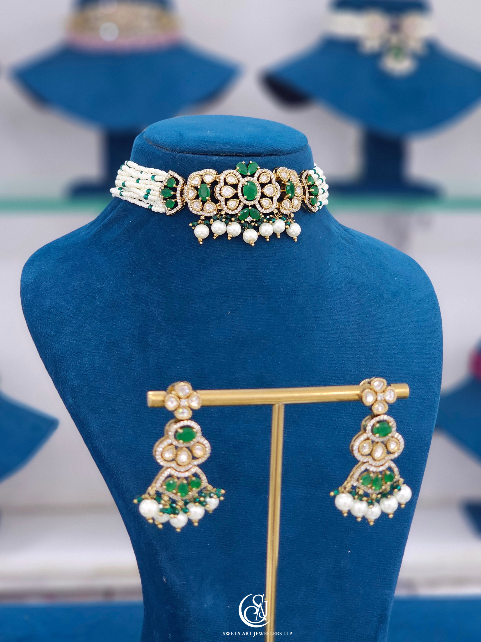 Moissanite Choker Necklace