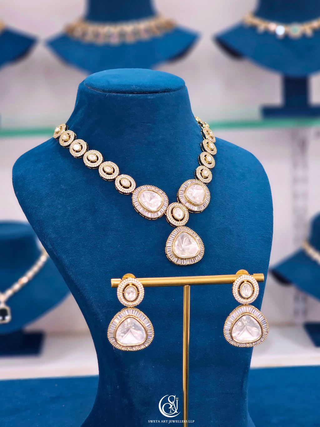 Moissanite Short Necklace