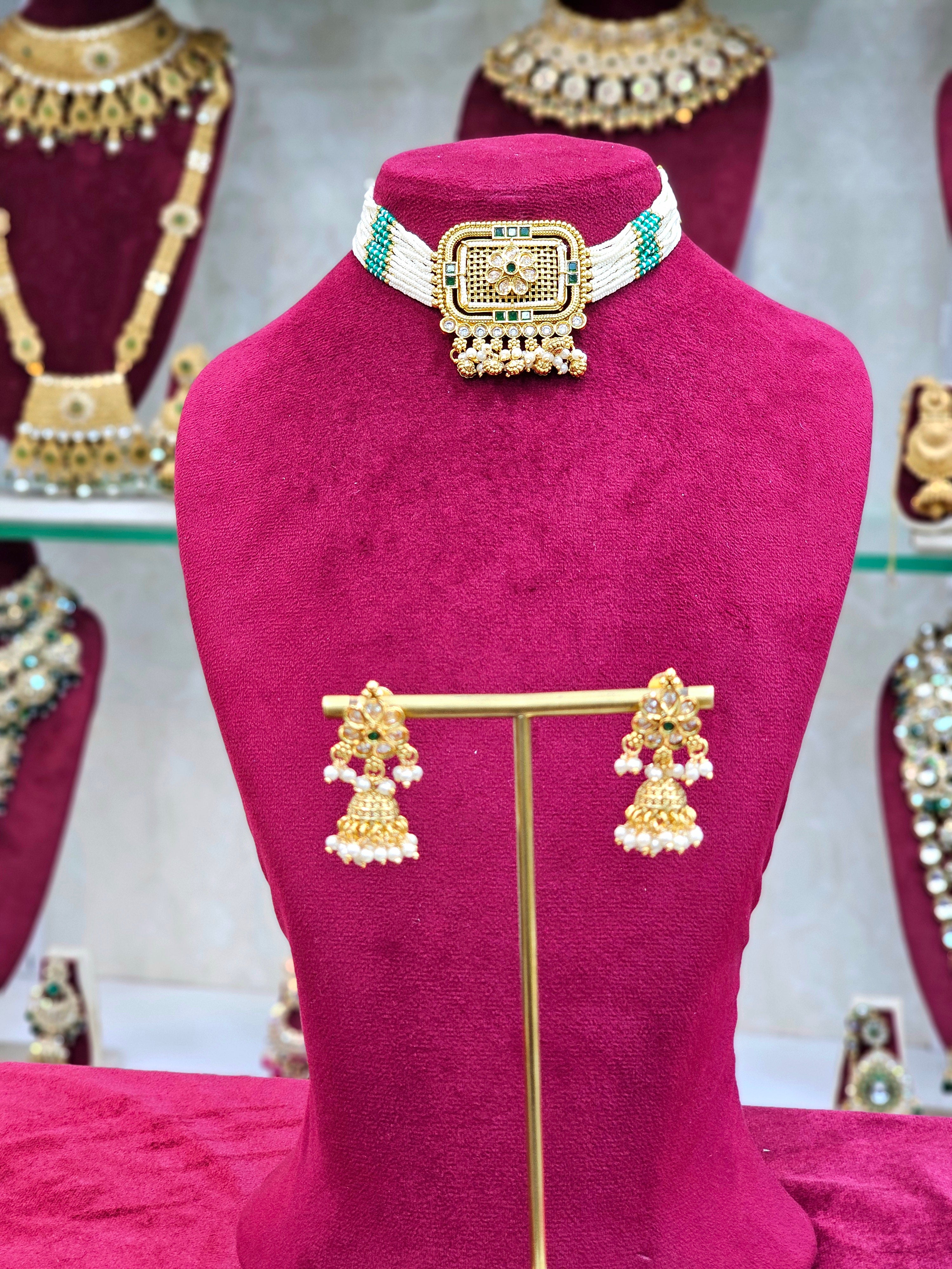 Rajwadi Choker Necklace